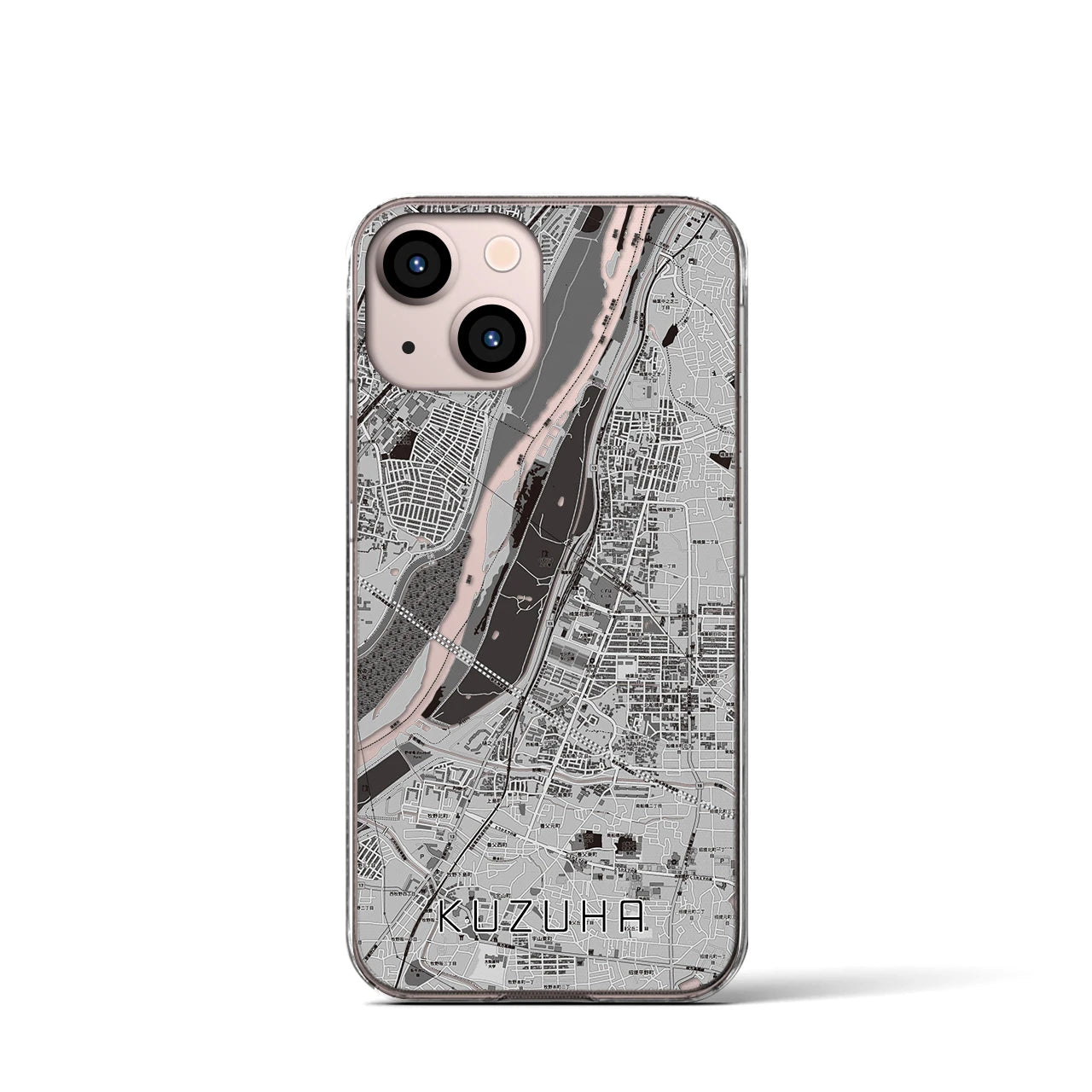 【樟葉(大阪府)】地図柄iPhoneケース(クリアタイプ)