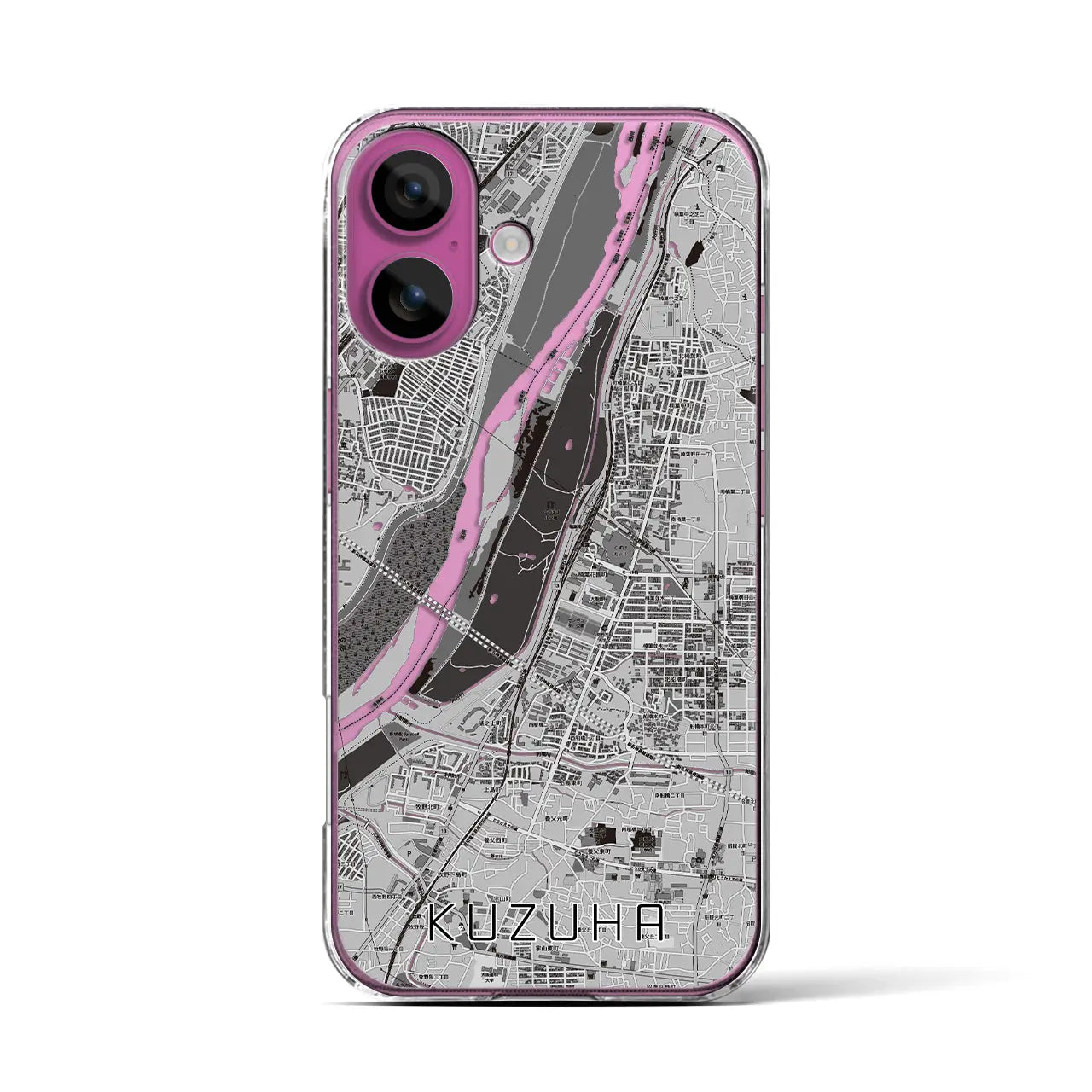 【樟葉(大阪府)】地図柄iPhoneケース(クリアタイプ)