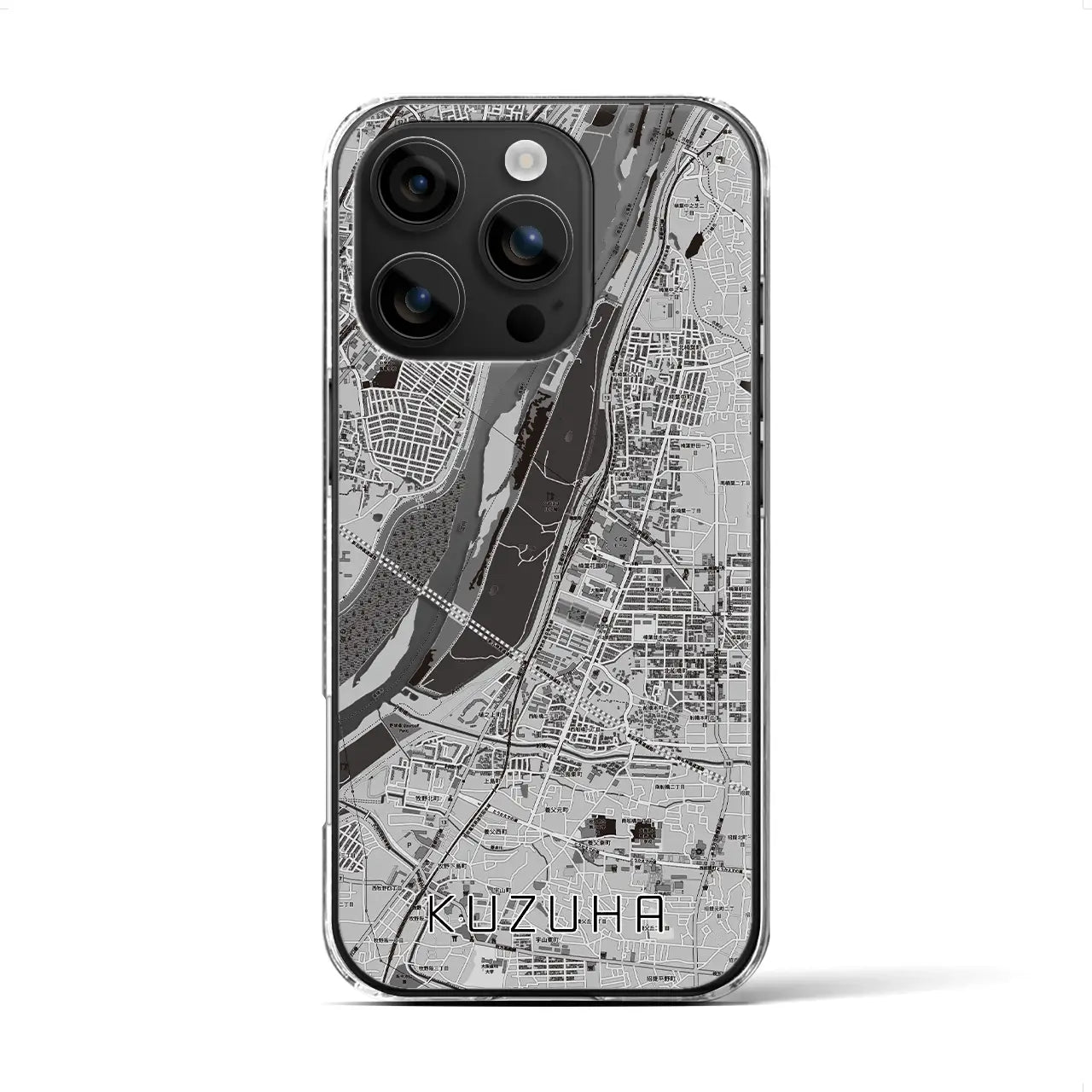 【樟葉(大阪府)】地図柄iPhoneケース(クリアタイプ)