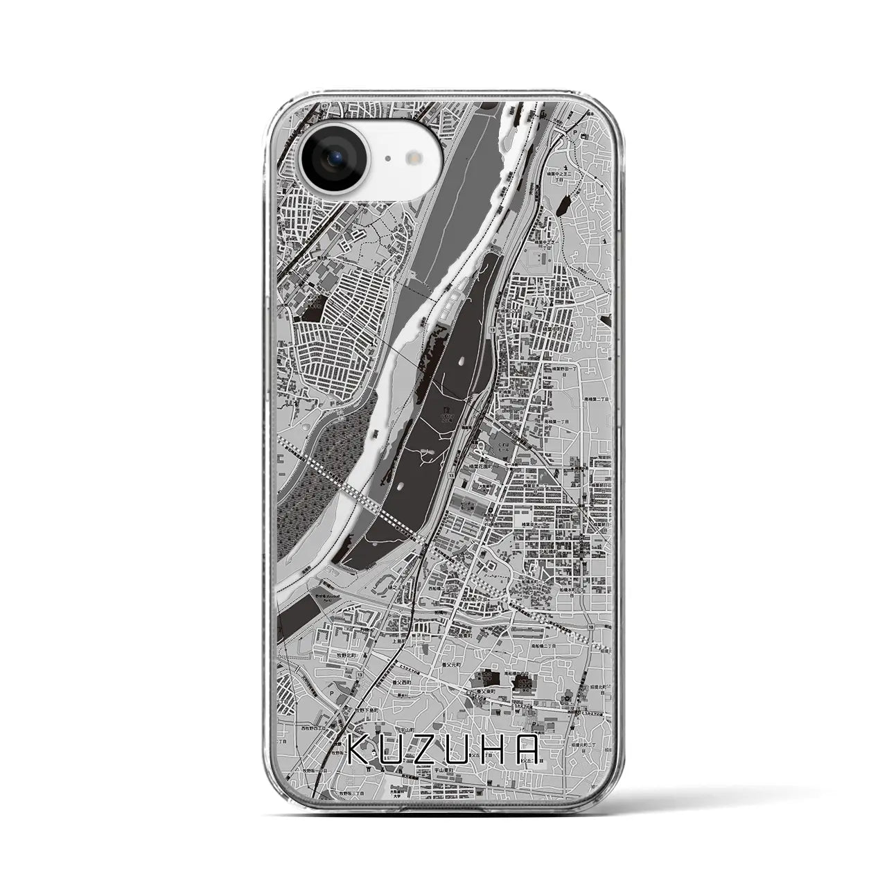 【樟葉(大阪府)】地図柄iPhoneケース(クリアタイプ)