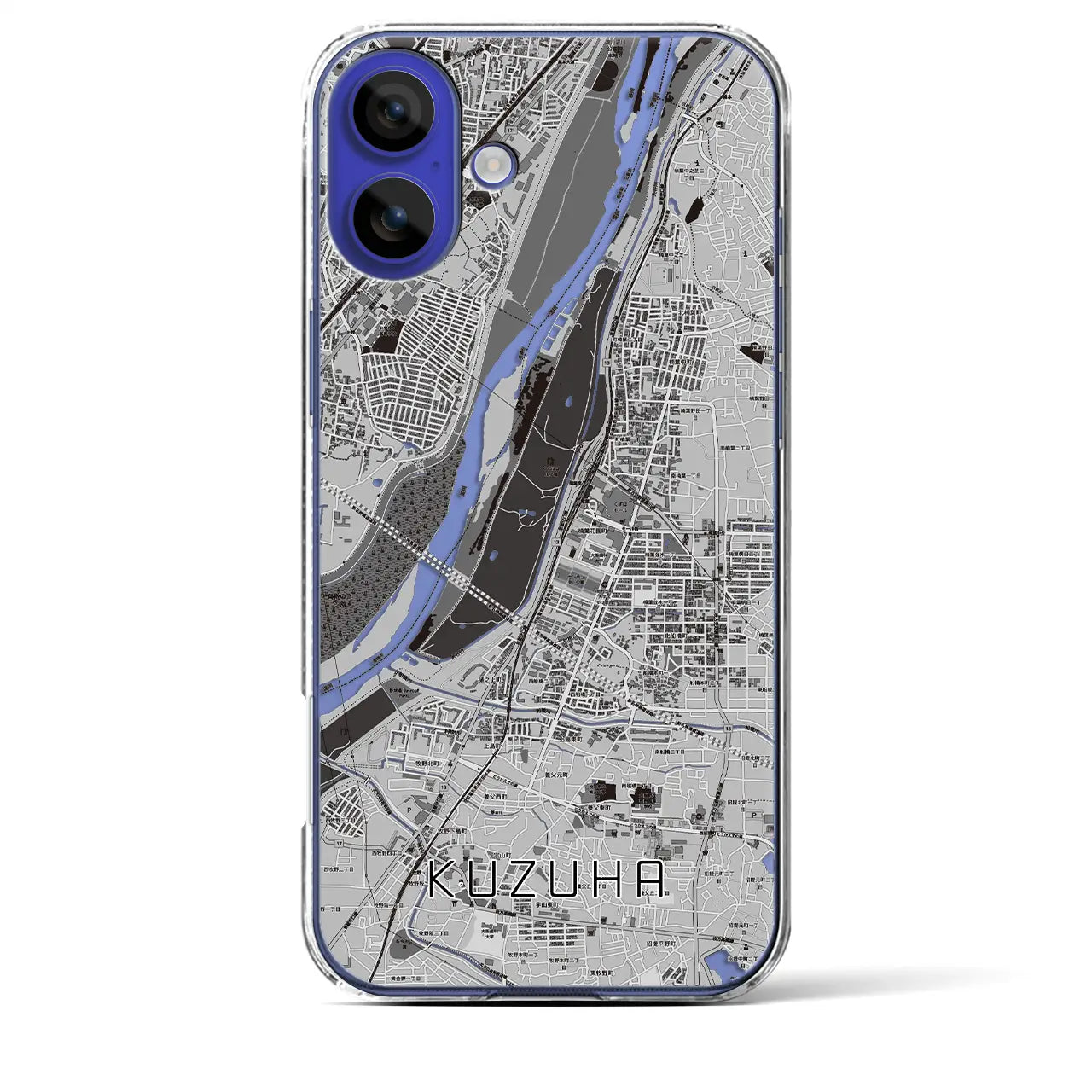 【樟葉(大阪府)】地図柄iPhoneケース(クリアタイプ)