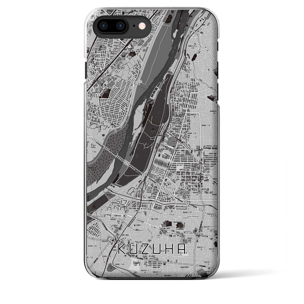 【樟葉(大阪府)】地図柄iPhoneケース(クリアタイプ)