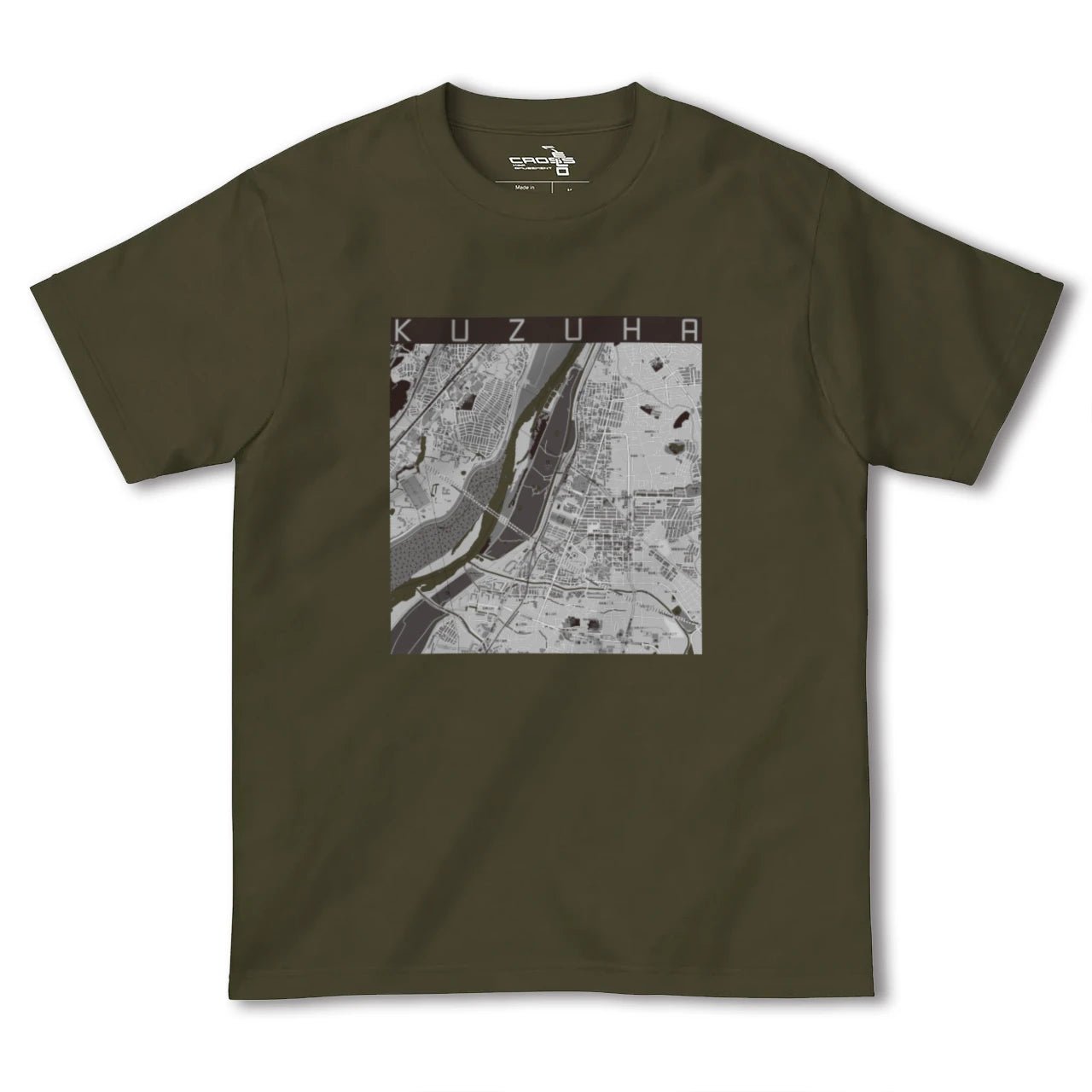 【樟葉(大阪府)】地図柄ヘビーウェイトTシャツ