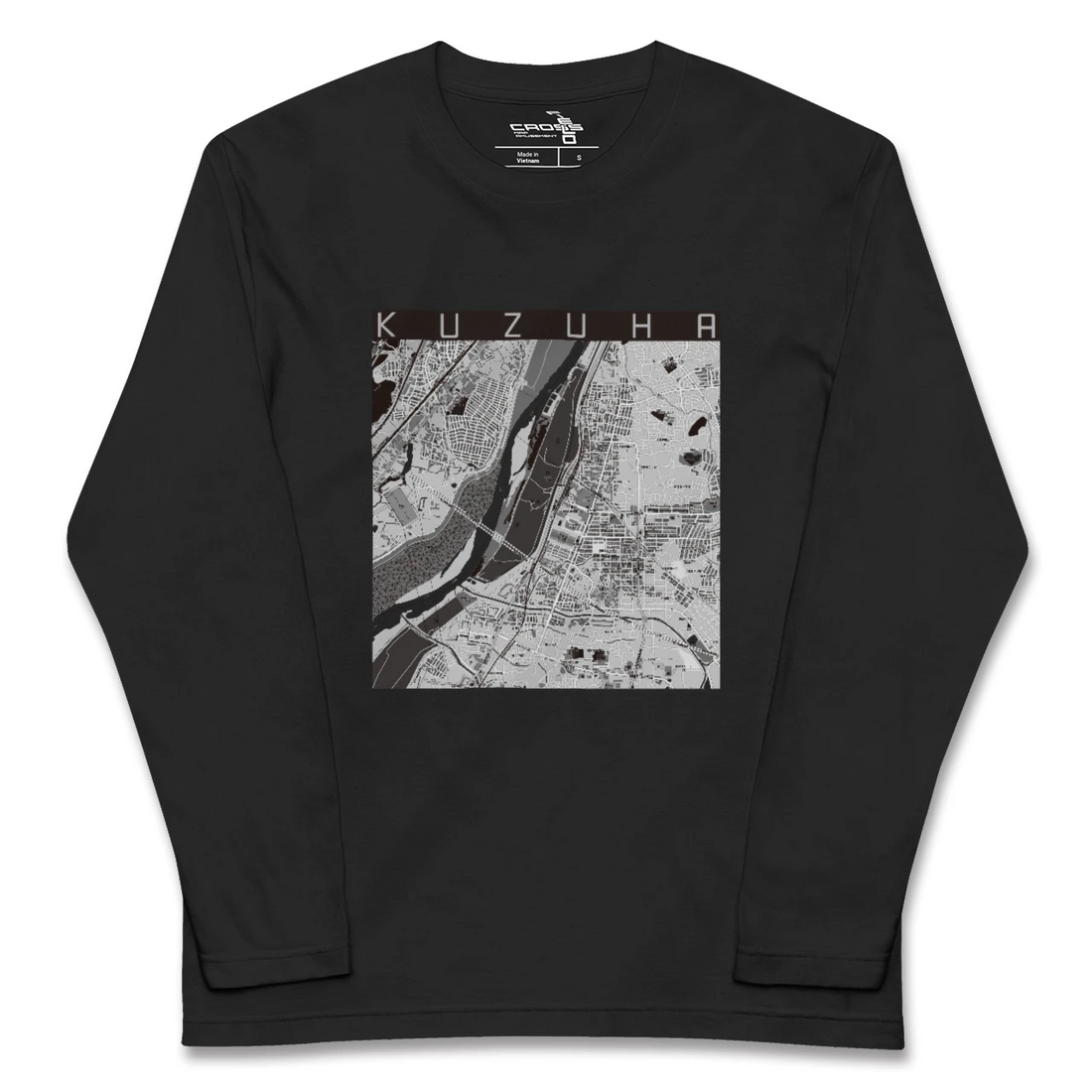 【樟葉(大阪府)】地図柄ロングスリーブTシャツ