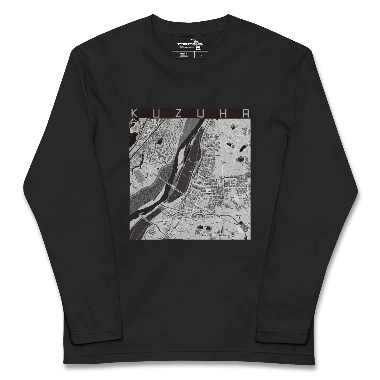 【樟葉(大阪府)】地図柄ロングスリーブTシャツ