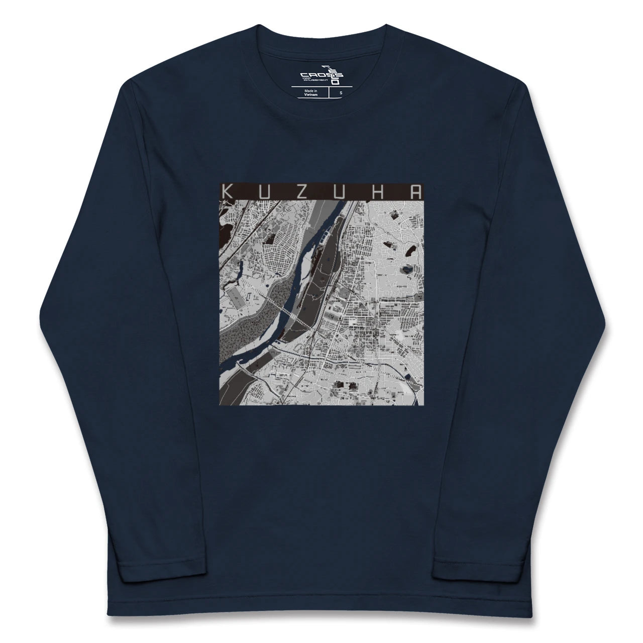 【樟葉(大阪府)】地図柄ロングスリーブTシャツ