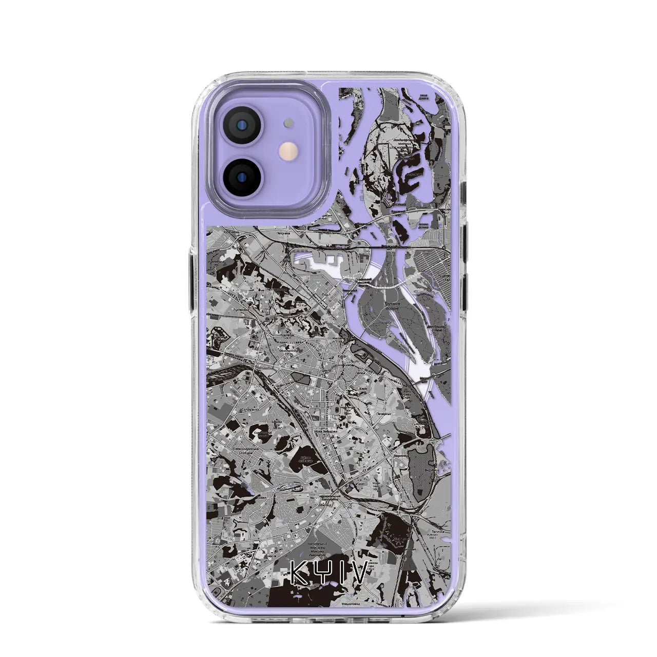 【キーウ(ウクライナ)】地図柄iPhoneケース(MagSafeタイプ)