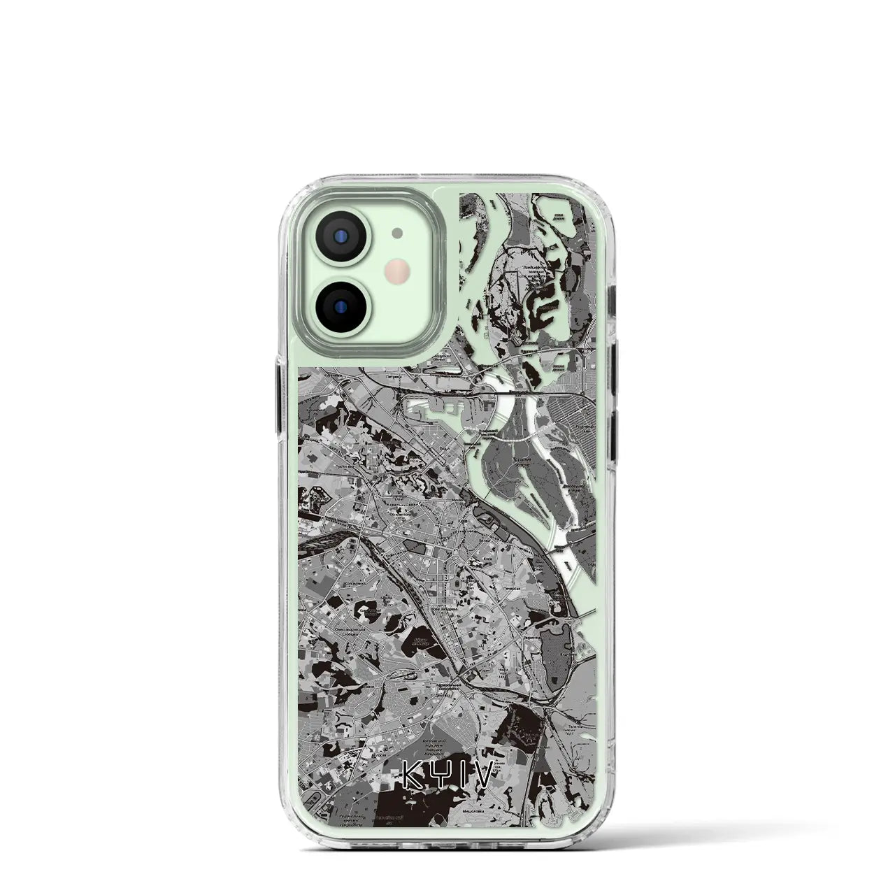 【キーウ(ウクライナ)】地図柄iPhoneケース(MagSafeタイプ)