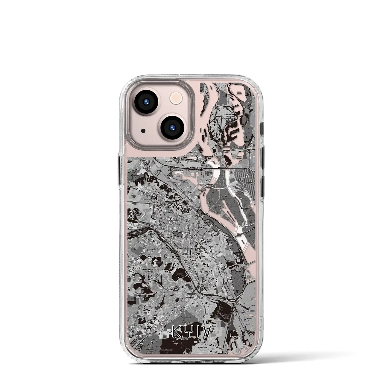 【キーウ(ウクライナ)】地図柄iPhoneケース(MagSafeタイプ)