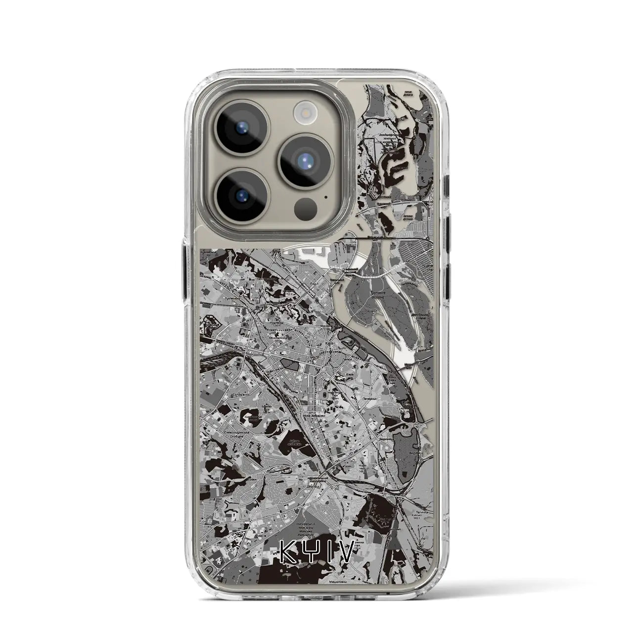 【キーウ(ウクライナ)】地図柄iPhoneケース(MagSafeタイプ)