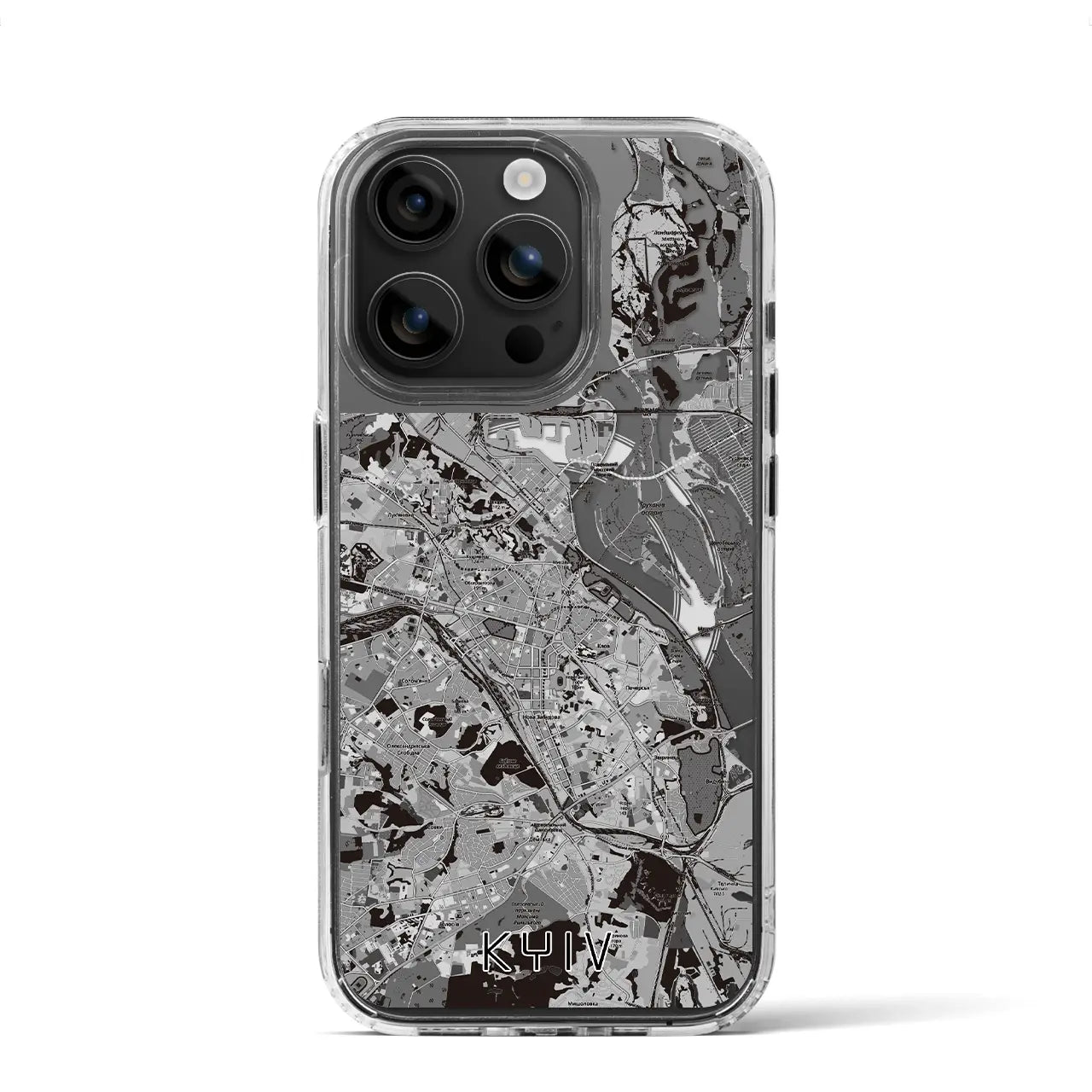 【キーウ(ウクライナ)】地図柄iPhoneケース(MagSafeタイプ)