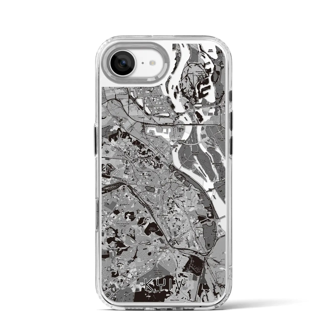 【キーウ(ウクライナ)】地図柄iPhoneケース(MagSafeタイプ)