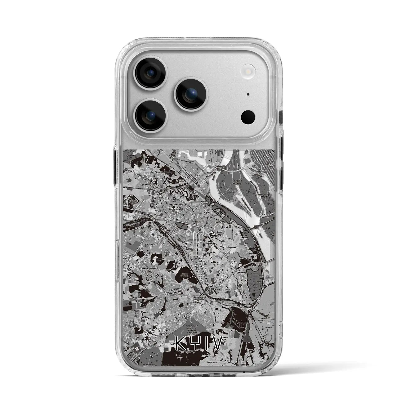 【キーウ(ウクライナ)】地図柄iPhoneケース(MagSafeタイプ)