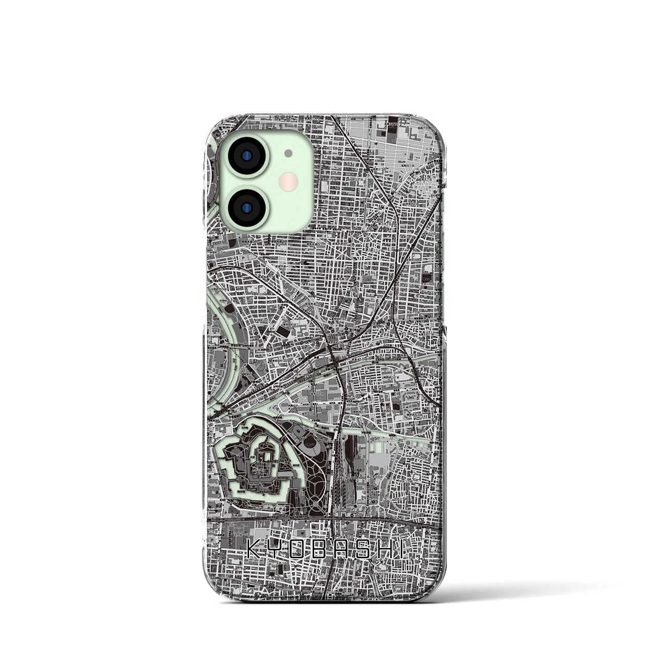 【京橋(大阪府)】地図柄iPhoneケース(クリアタイプ)