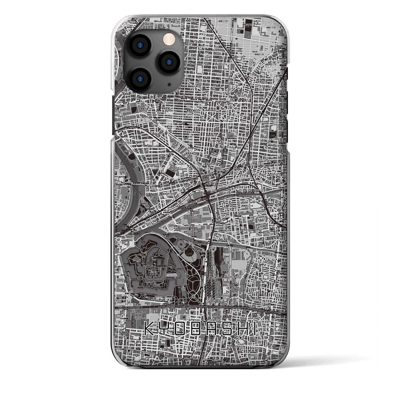 【京橋(大阪府)】地図柄iPhoneケース(クリアタイプ)