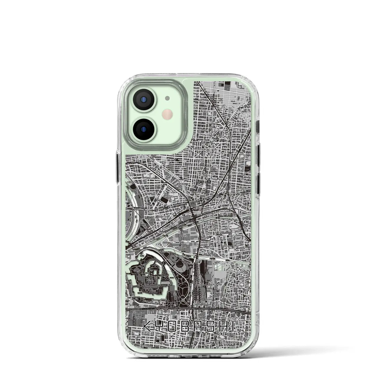 【京橋(大阪府)】地図柄iPhoneケース(MagSafeタイプ)