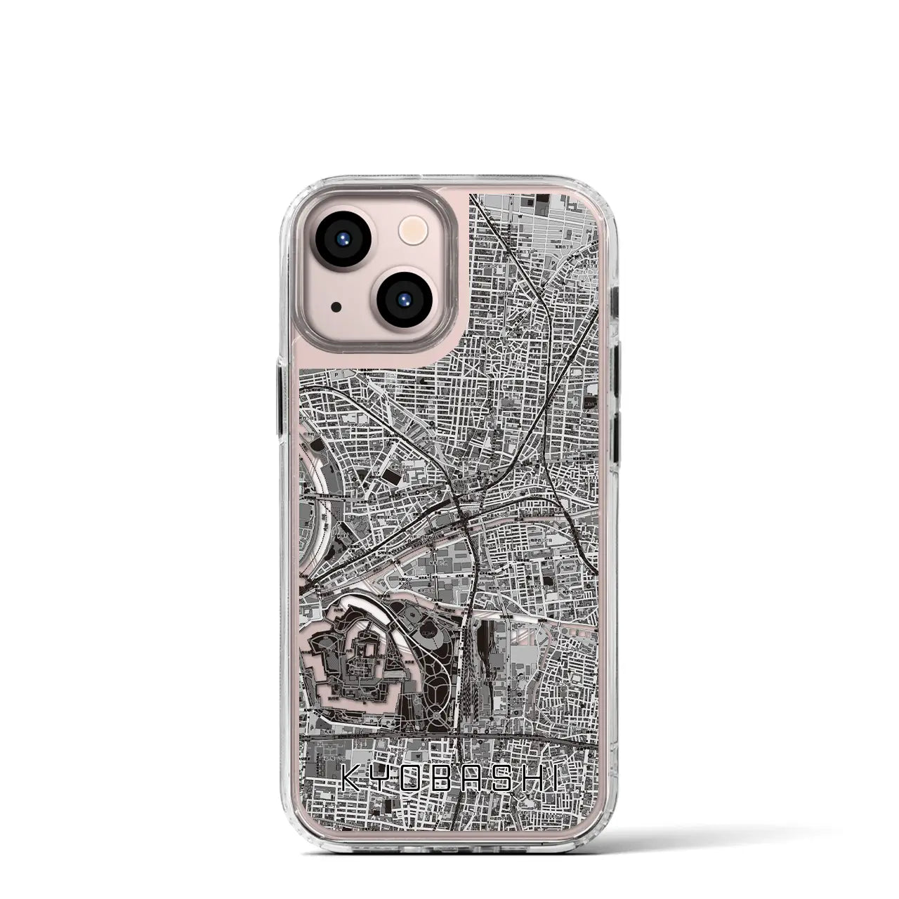 【京橋(大阪府)】地図柄iPhoneケース(MagSafeタイプ)