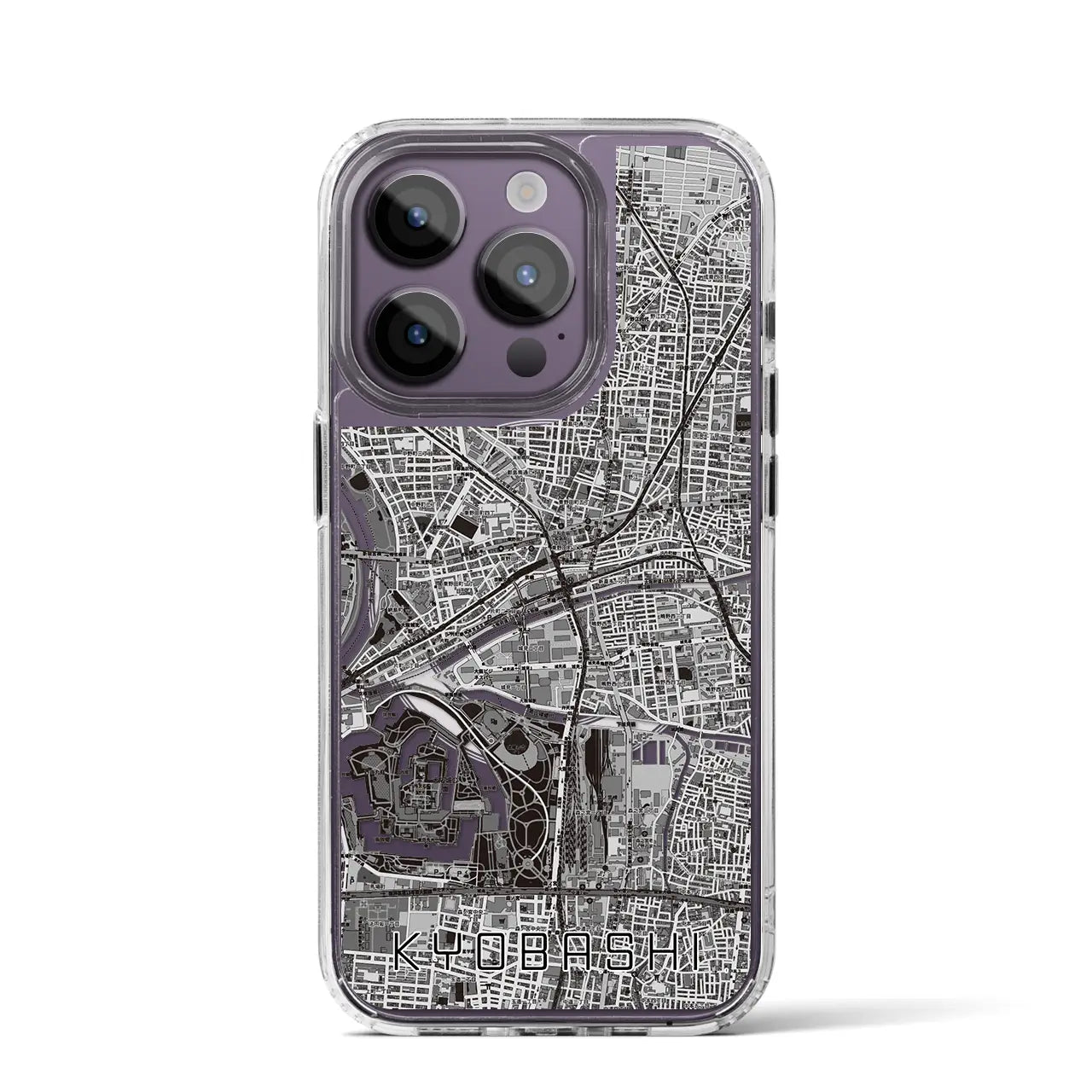 【京橋(大阪府)】地図柄iPhoneケース(MagSafeタイプ)