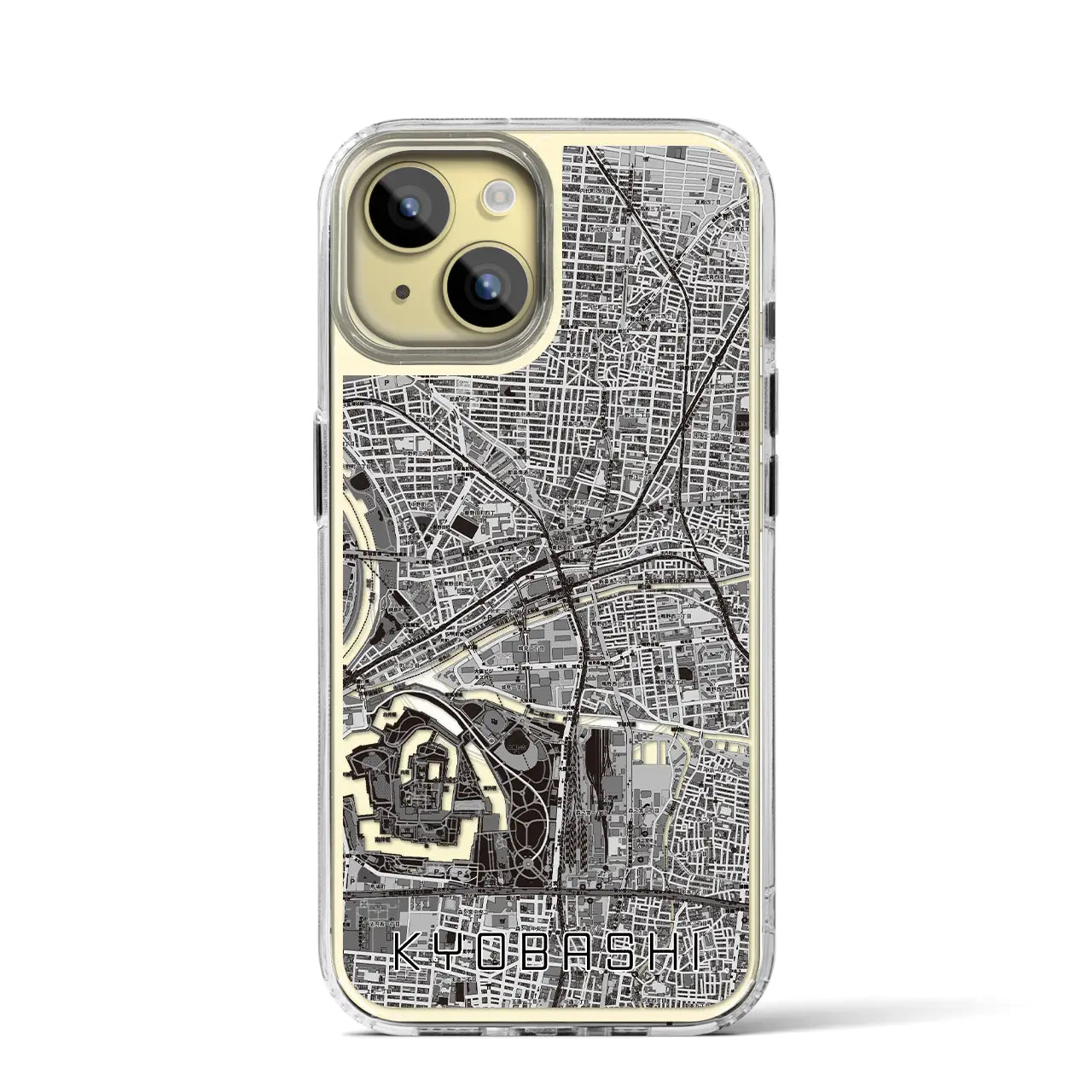 【京橋(大阪府)】地図柄iPhoneケース(MagSafeタイプ)