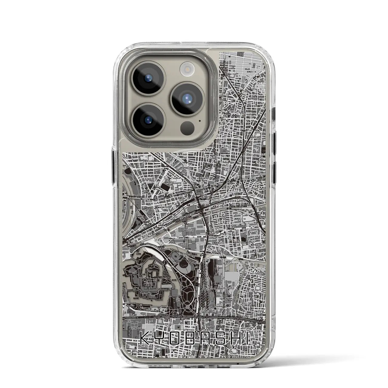 【京橋(大阪府)】地図柄iPhoneケース(MagSafeタイプ)