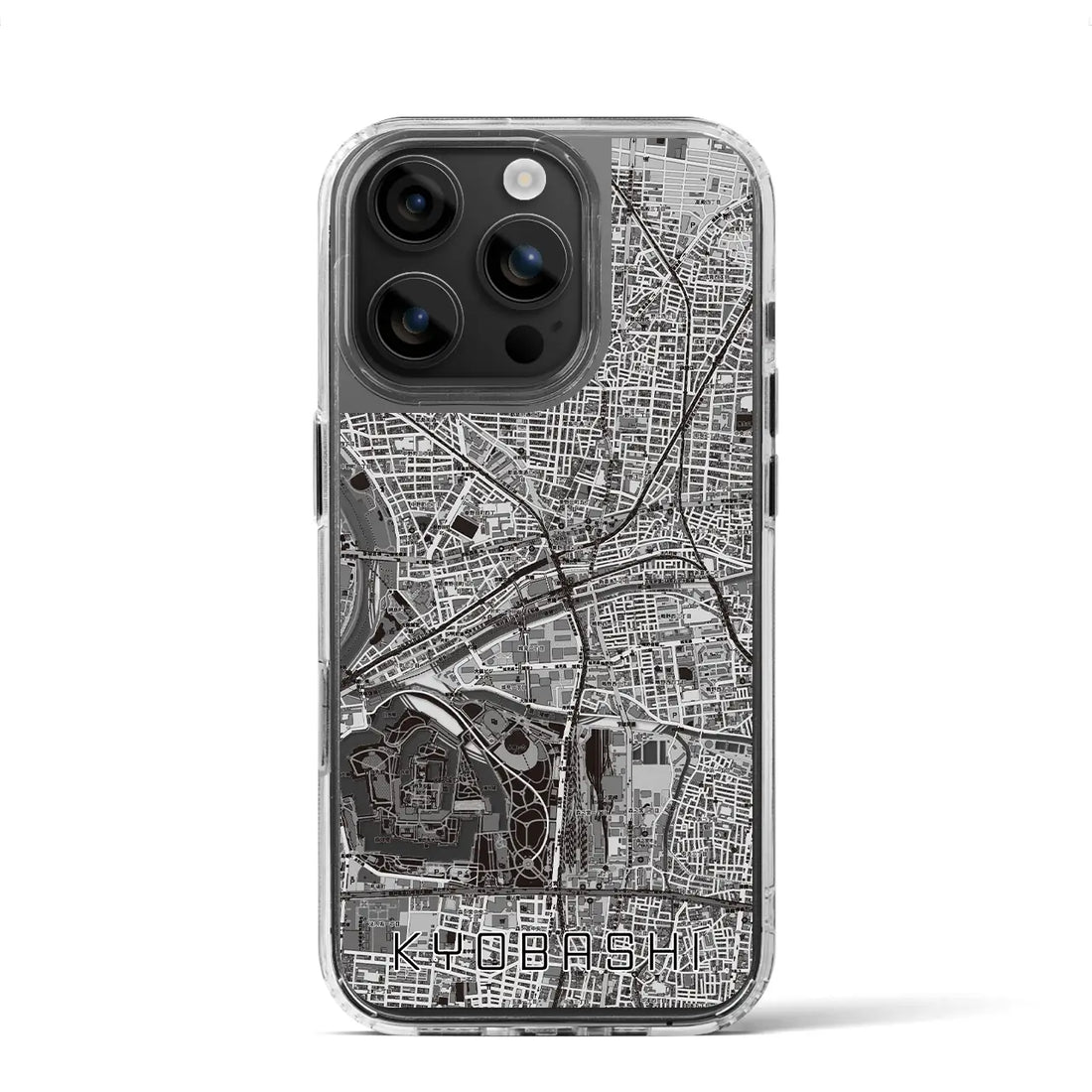 【京橋(大阪府)】地図柄iPhoneケース(MagSafeタイプ)