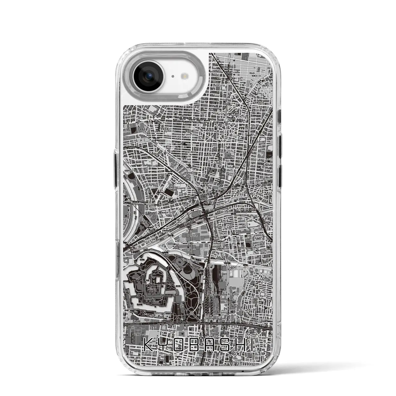 【京橋(大阪府)】地図柄iPhoneケース(MagSafeタイプ)