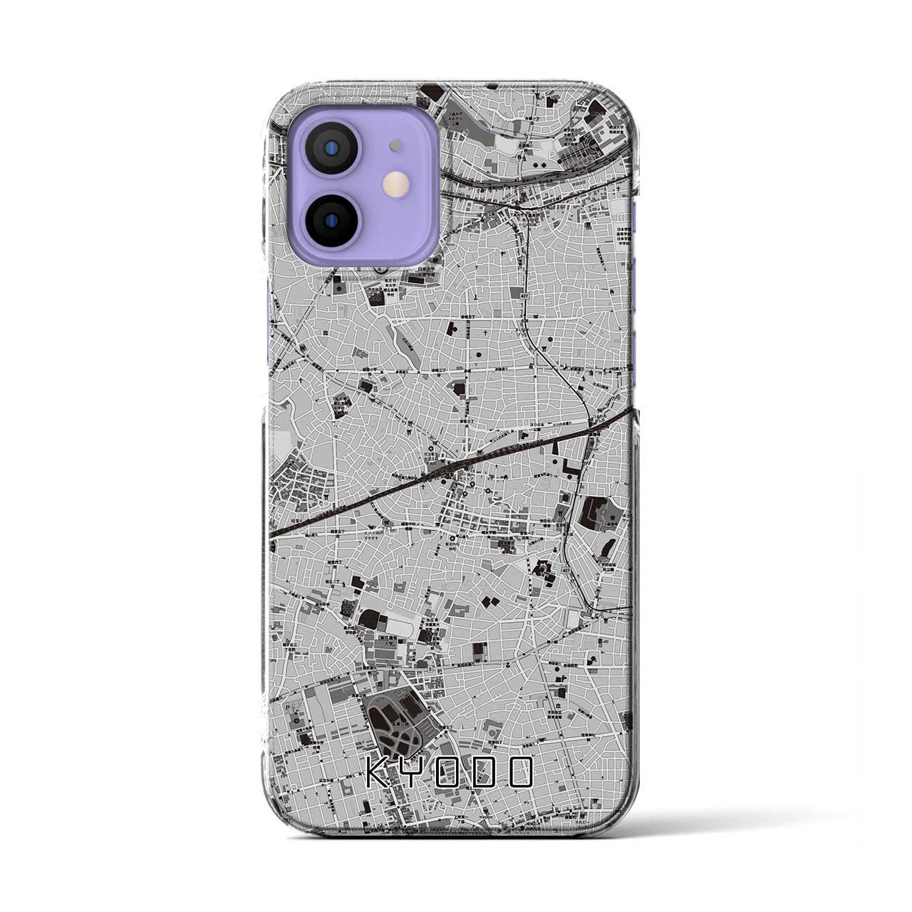 【経堂(東京都)】地図柄iPhoneケース(クリアタイプ)