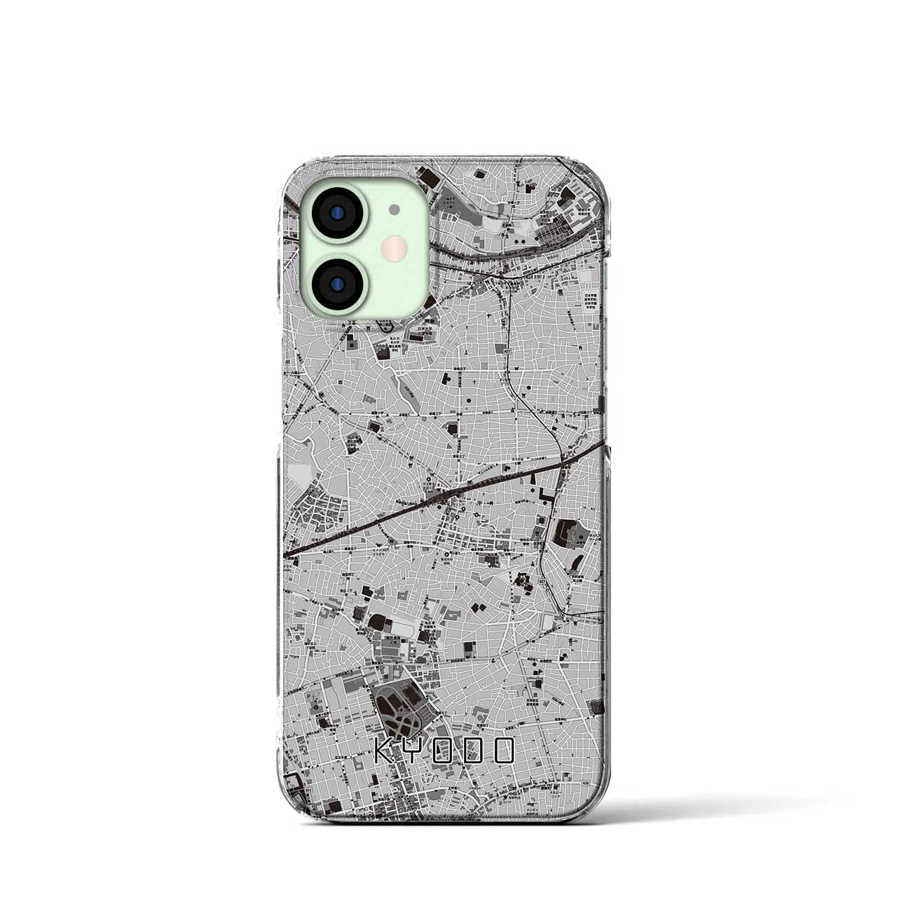 【経堂(東京都)】地図柄iPhoneケース(クリアタイプ)