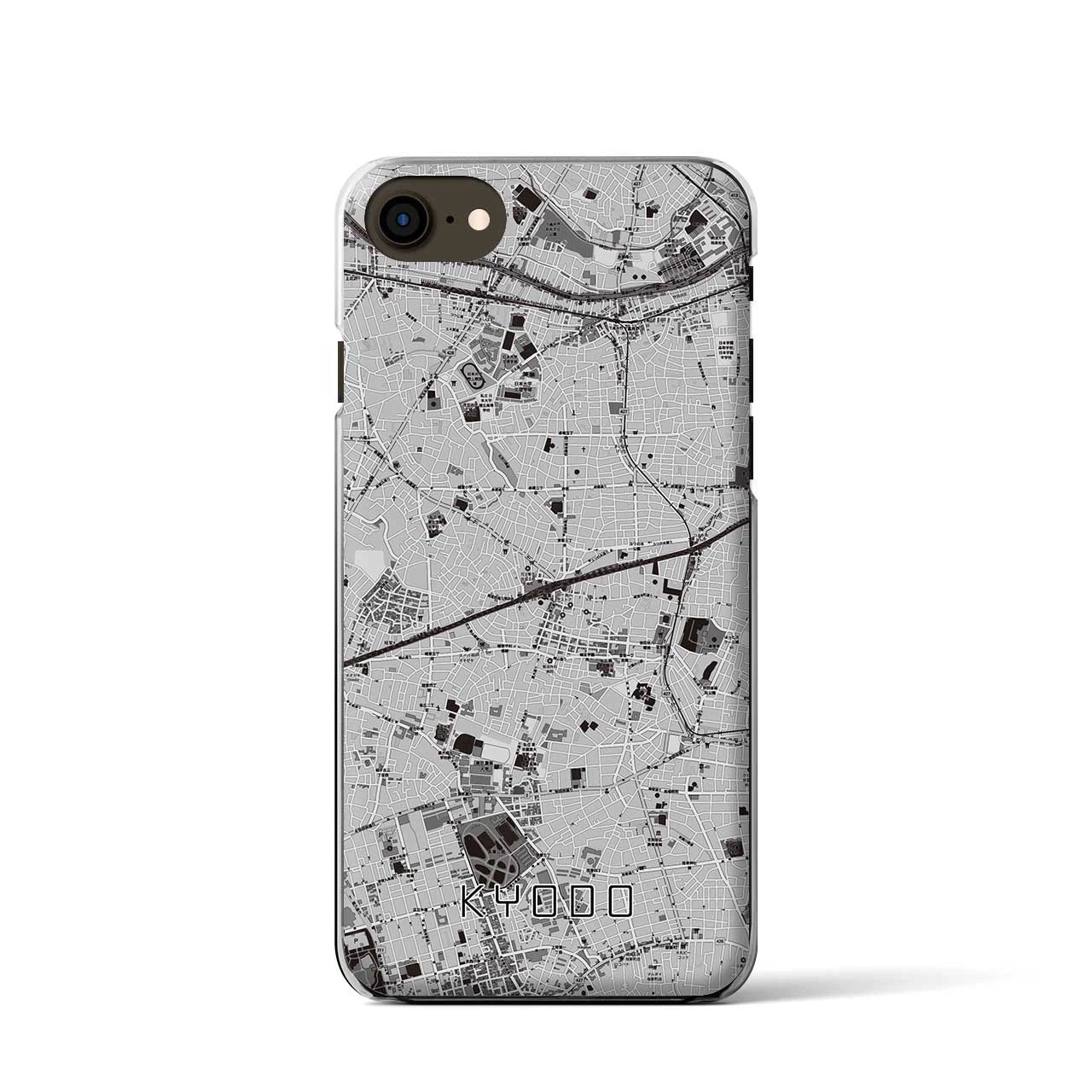 【経堂(東京都)】地図柄iPhoneケース(クリアタイプ)