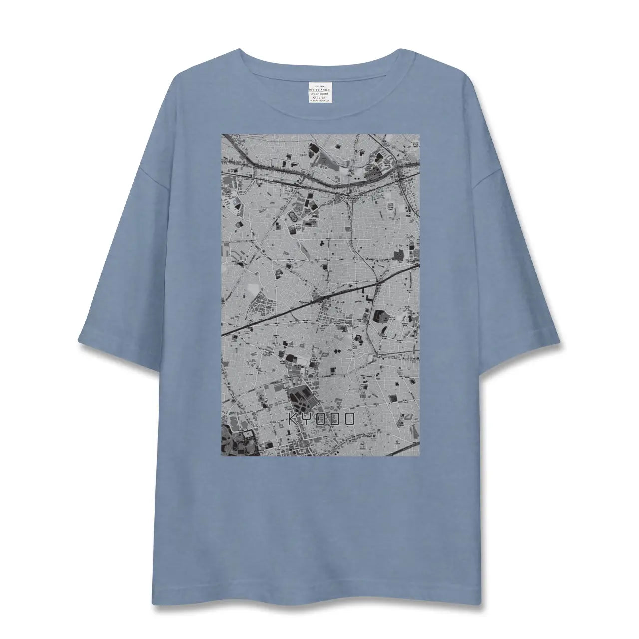 【経堂(東京都)】地図柄ビッグシルエットTシャツ