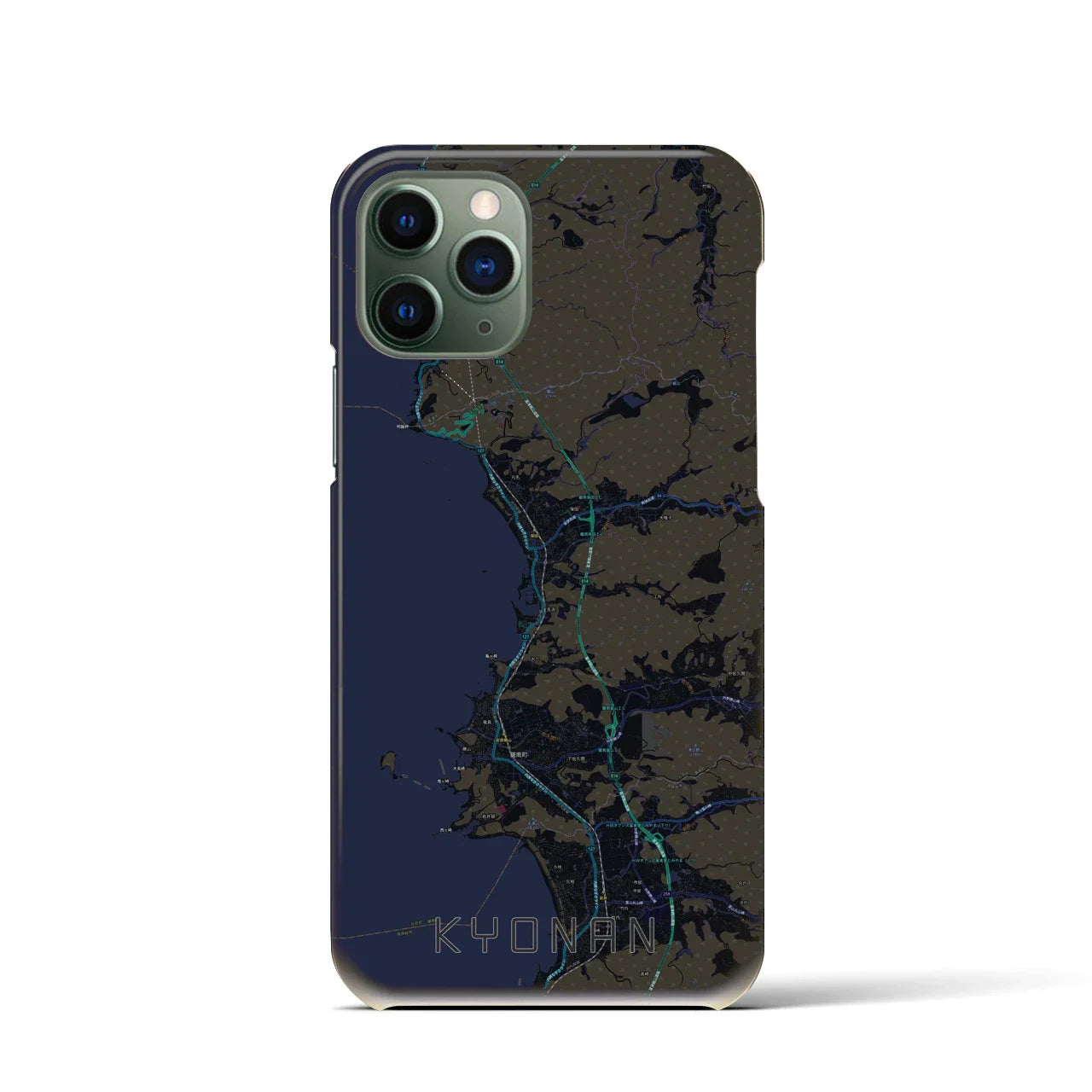 【鋸南(千葉県)】地図柄iPhoneケース(バックカバータイプ)