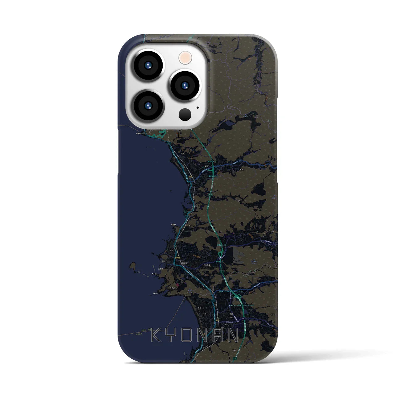 【鋸南(千葉県)】地図柄iPhoneケース(バックカバータイプ)