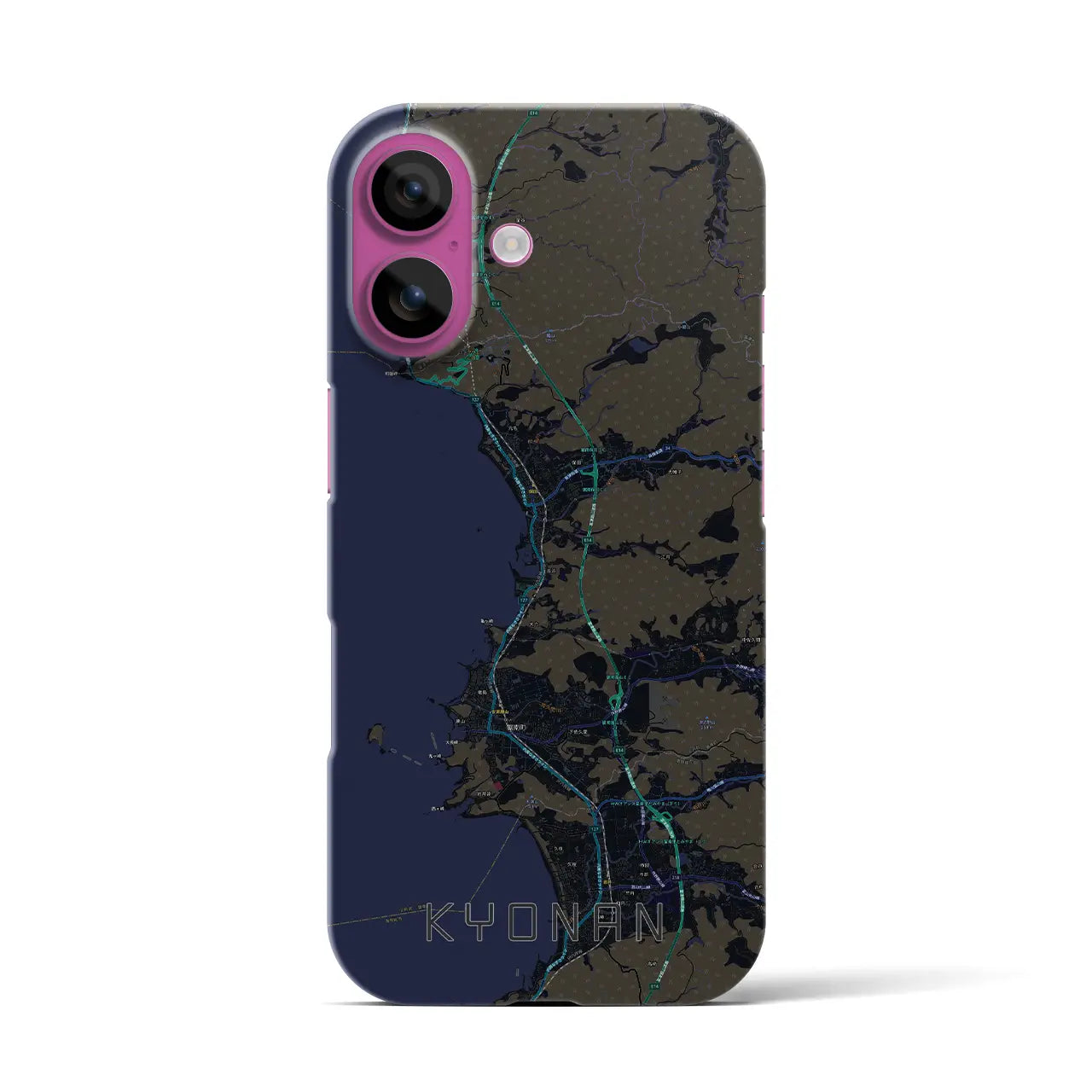 【鋸南(千葉県)】地図柄iPhoneケース(バックカバータイプ)