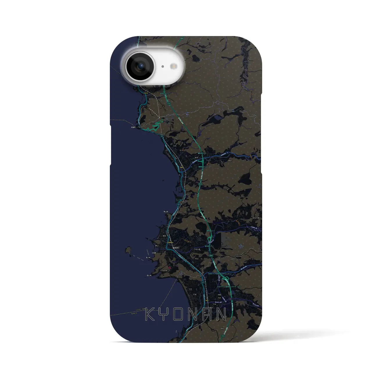 【鋸南(千葉県)】地図柄iPhoneケース(バックカバータイプ)