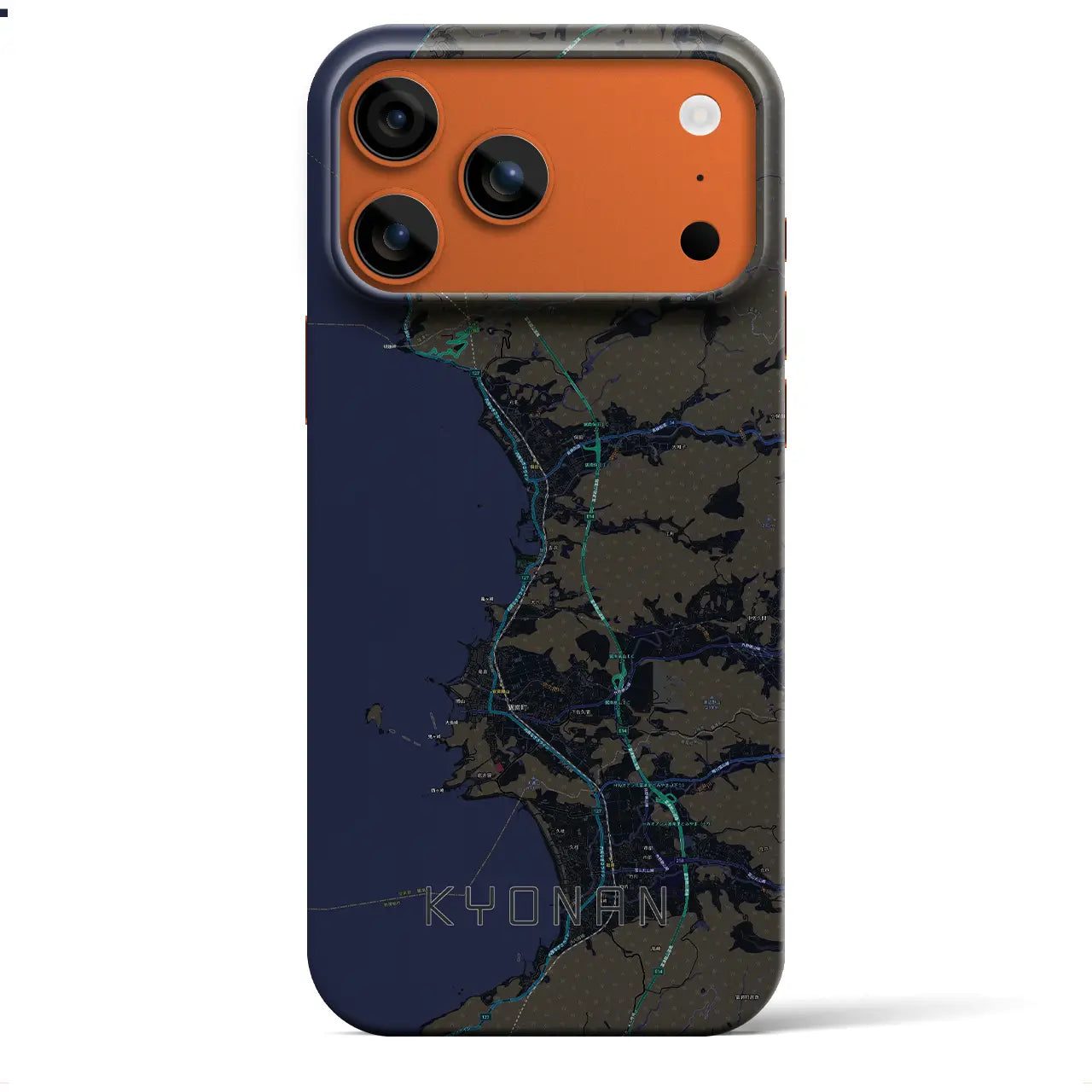 【鋸南(千葉県)】地図柄iPhoneケース(バックカバータイプ)