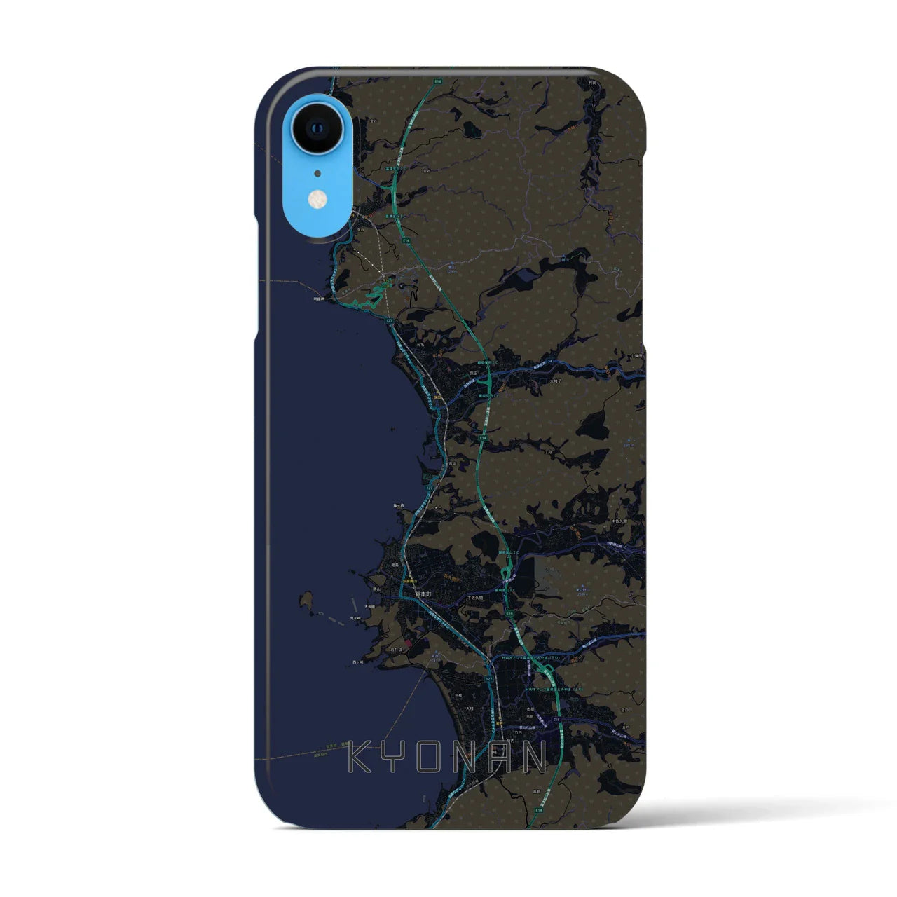 【鋸南(千葉県)】地図柄iPhoneケース(バックカバータイプ)