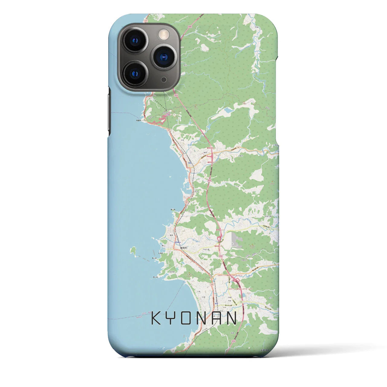 【鋸南(千葉県)】地図柄iPhoneケース(バックカバータイプ)