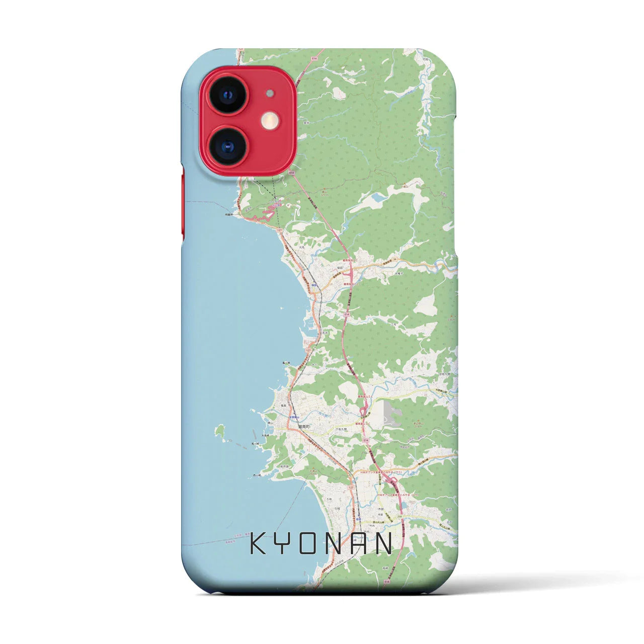 【鋸南(千葉県)】地図柄iPhoneケース(バックカバータイプ)