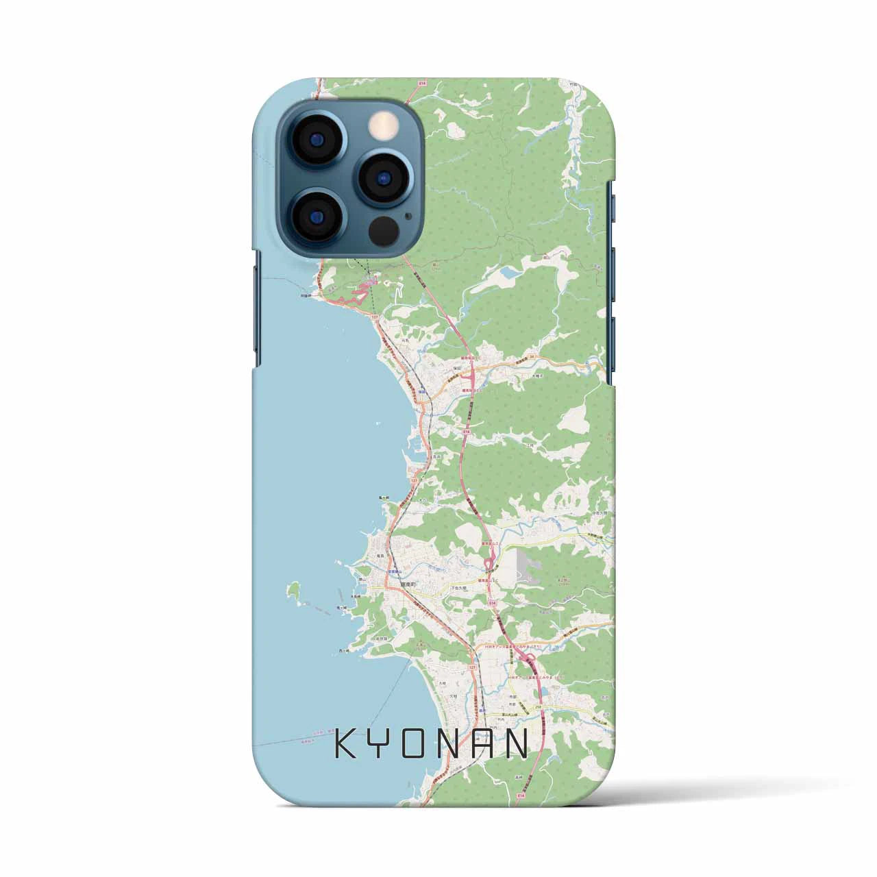 【鋸南(千葉県)】地図柄iPhoneケース(バックカバータイプ)