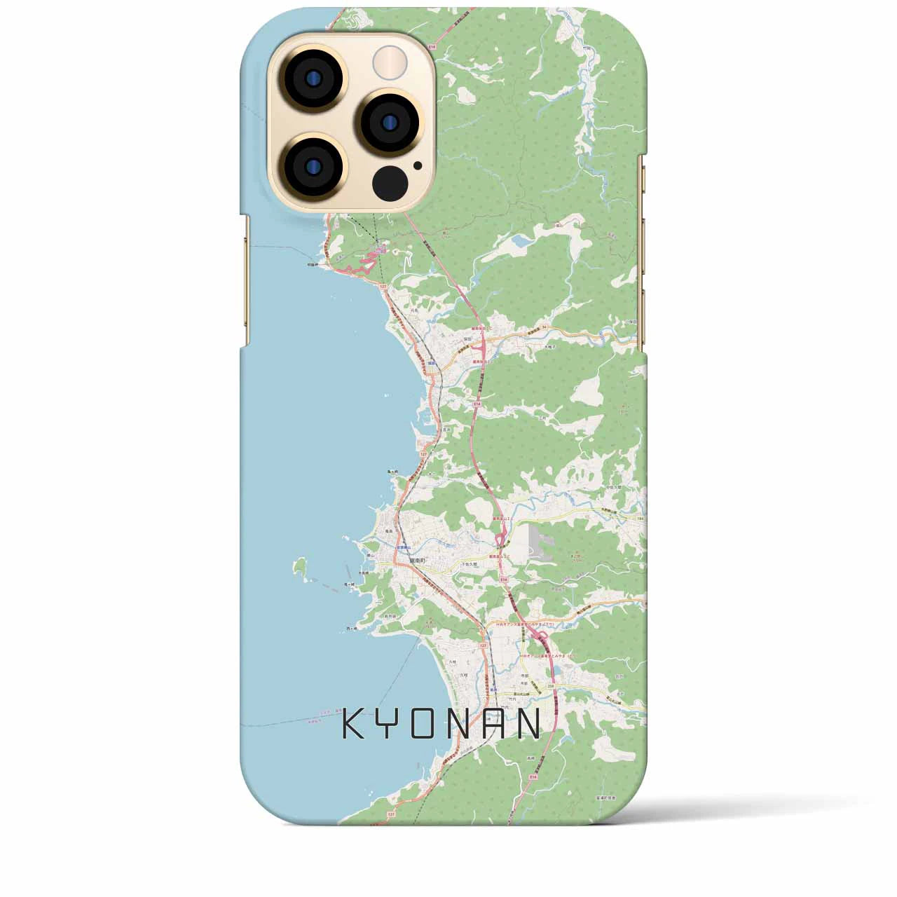 【鋸南(千葉県)】地図柄iPhoneケース(バックカバータイプ)
