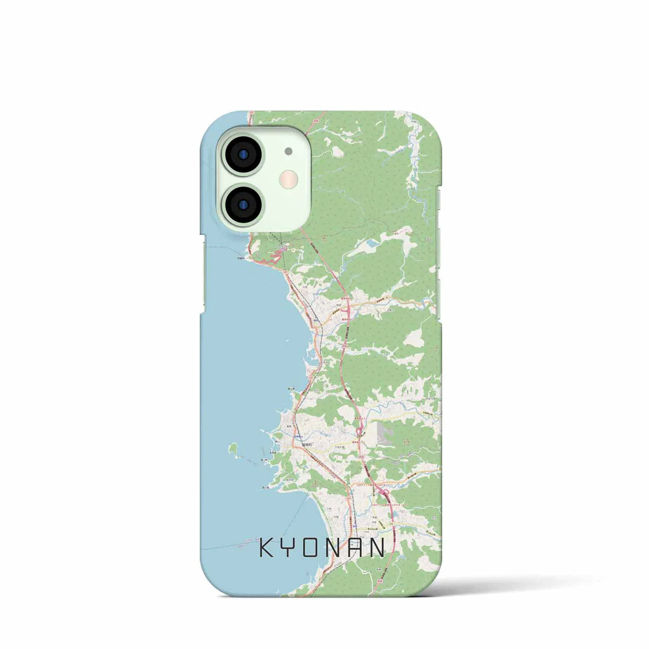 【鋸南(千葉県)】地図柄iPhoneケース(バックカバータイプ)