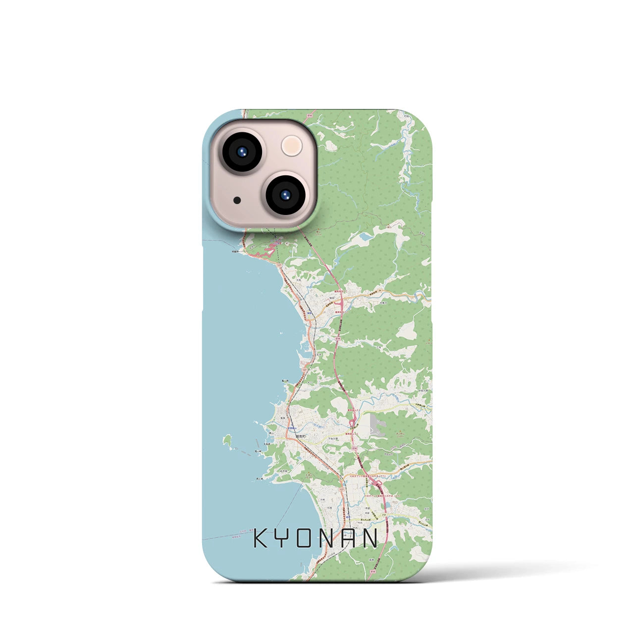 【鋸南(千葉県)】地図柄iPhoneケース(バックカバータイプ)