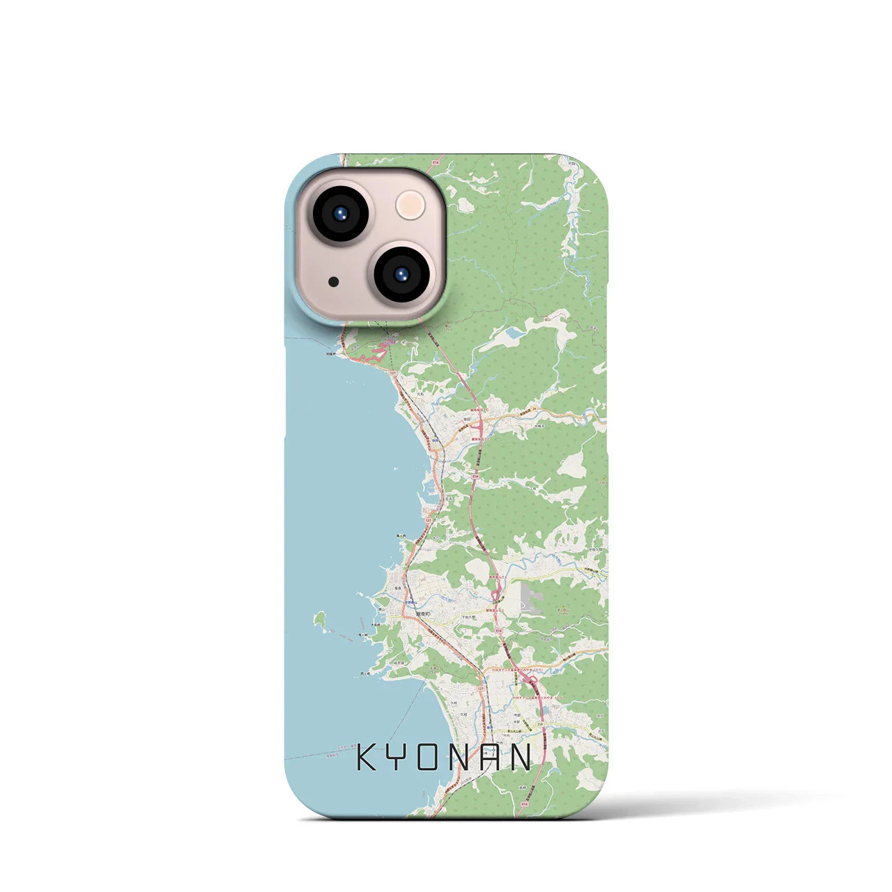 【鋸南(千葉県)】地図柄iPhoneケース(バックカバータイプ)