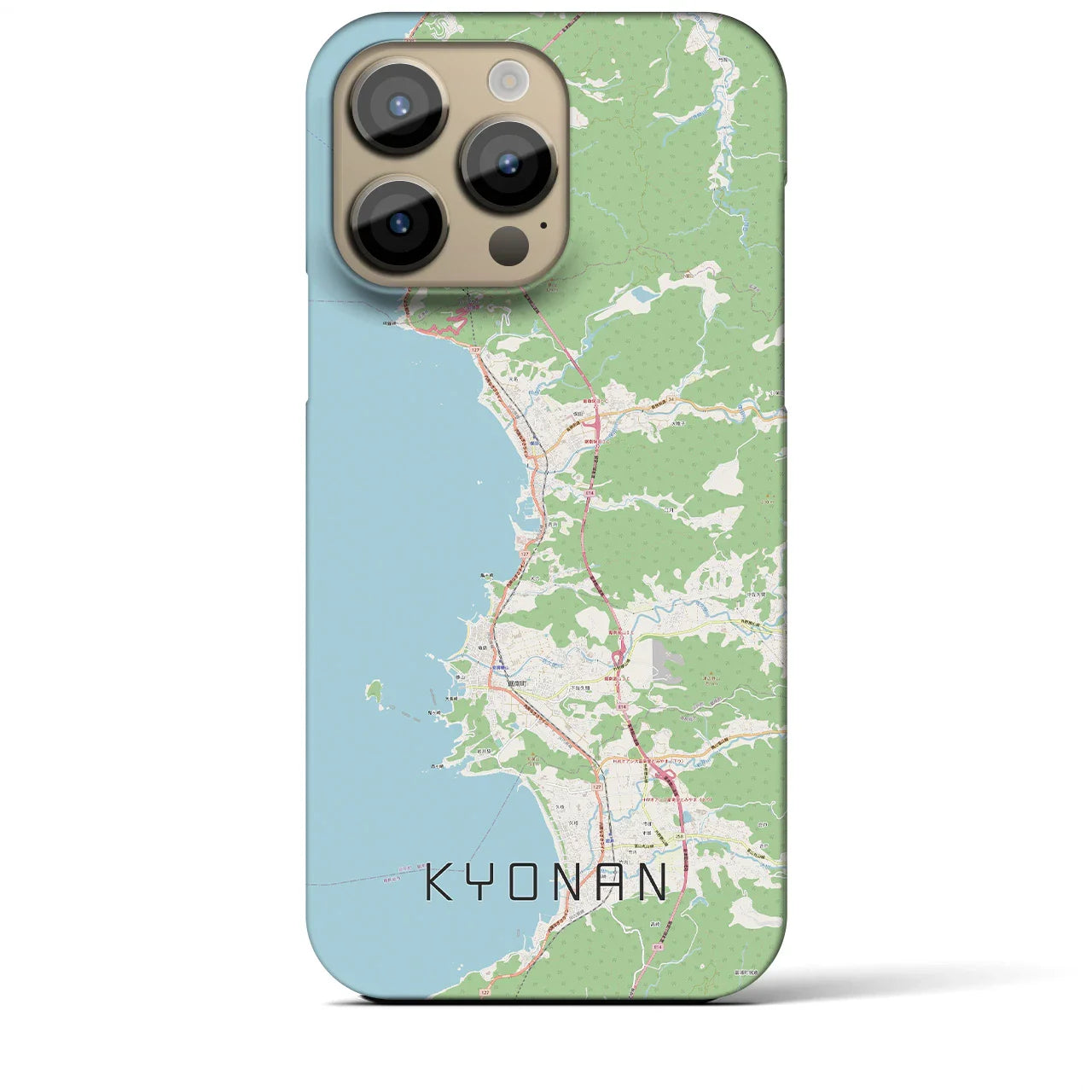 【鋸南(千葉県)】地図柄iPhoneケース(バックカバータイプ)