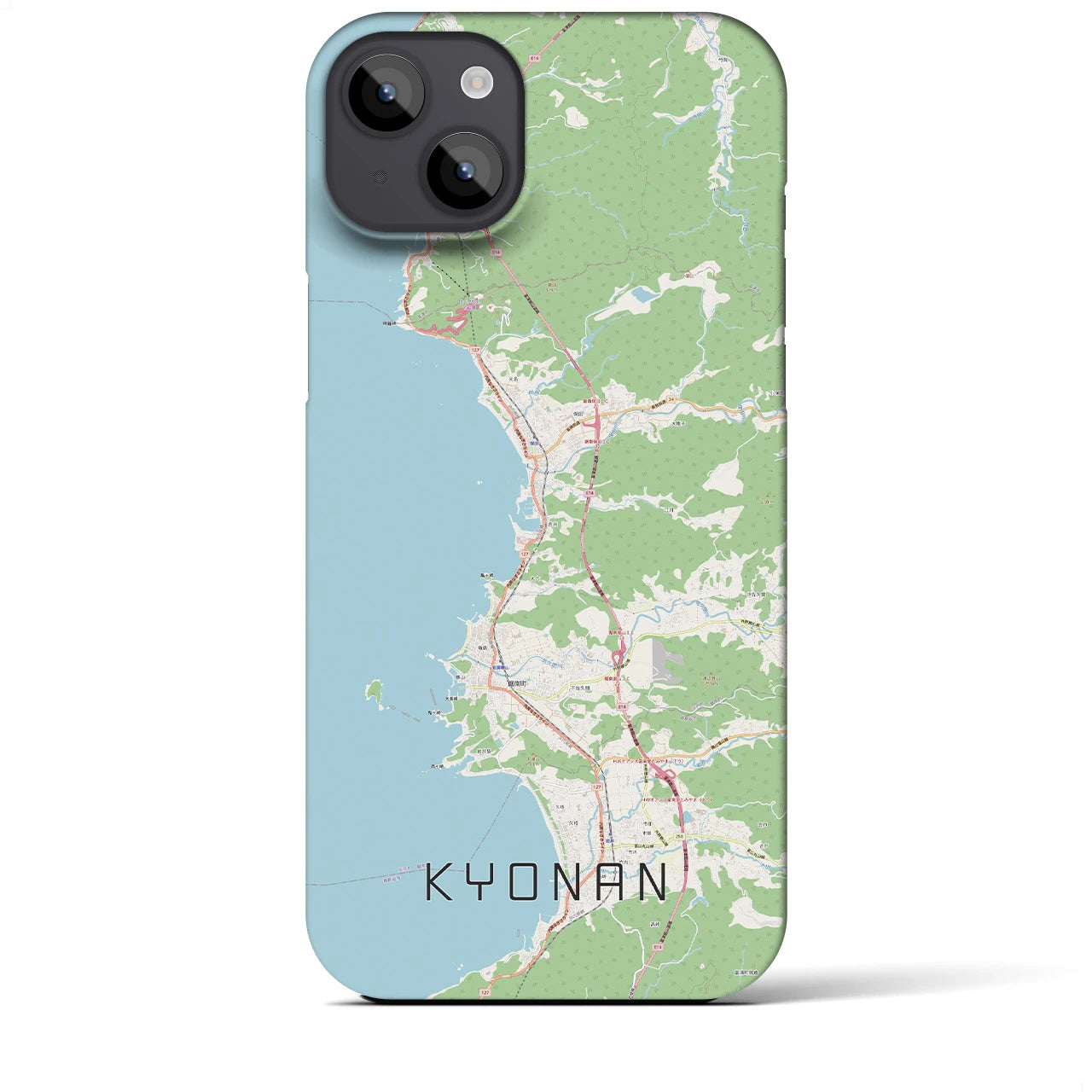 【鋸南(千葉県)】地図柄iPhoneケース(バックカバータイプ)