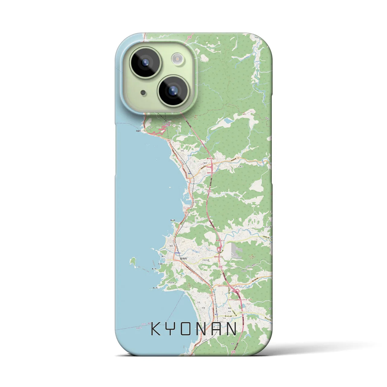 【鋸南(千葉県)】地図柄iPhoneケース(バックカバータイプ)