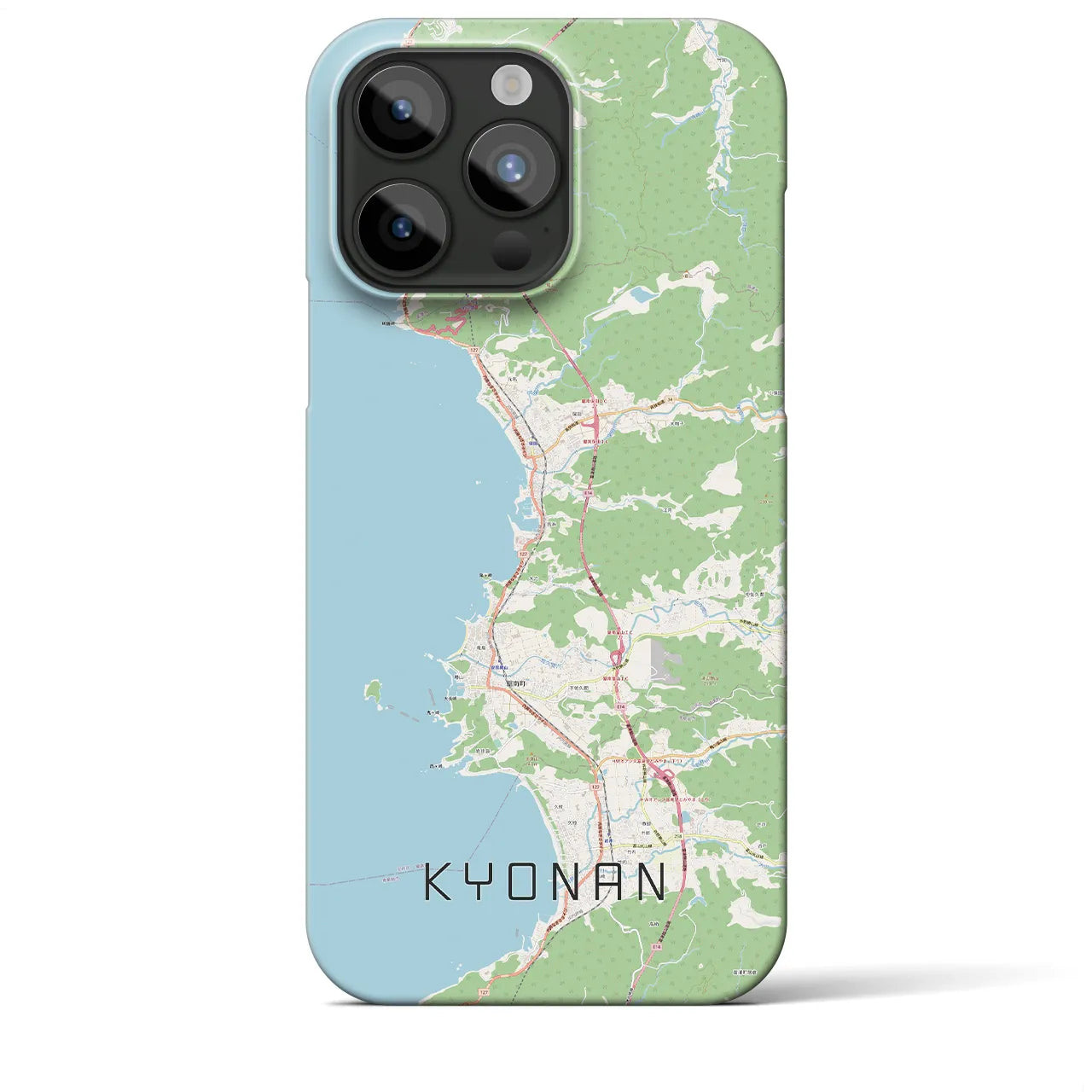 【鋸南(千葉県)】地図柄iPhoneケース(バックカバータイプ)