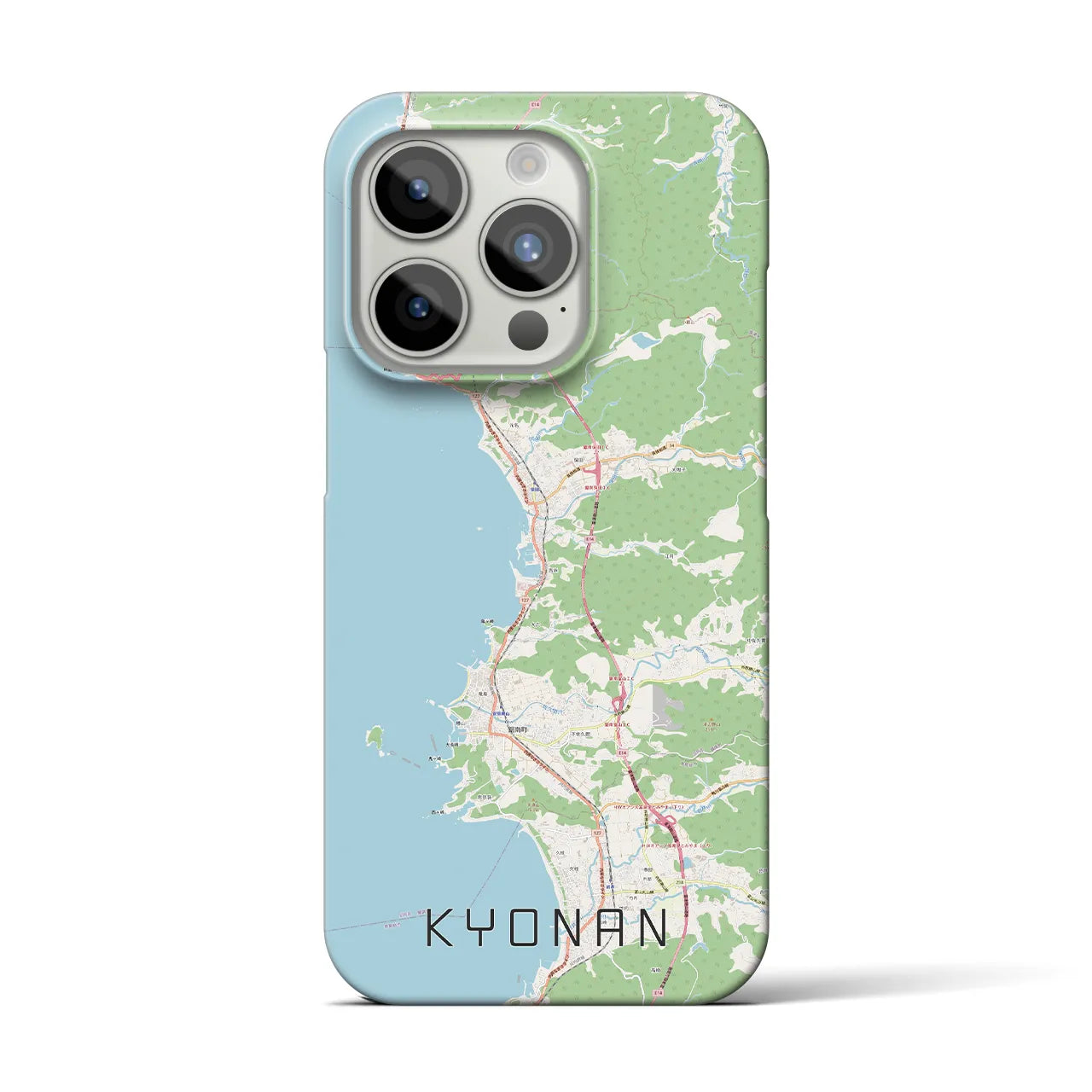 【鋸南(千葉県)】地図柄iPhoneケース(バックカバータイプ)