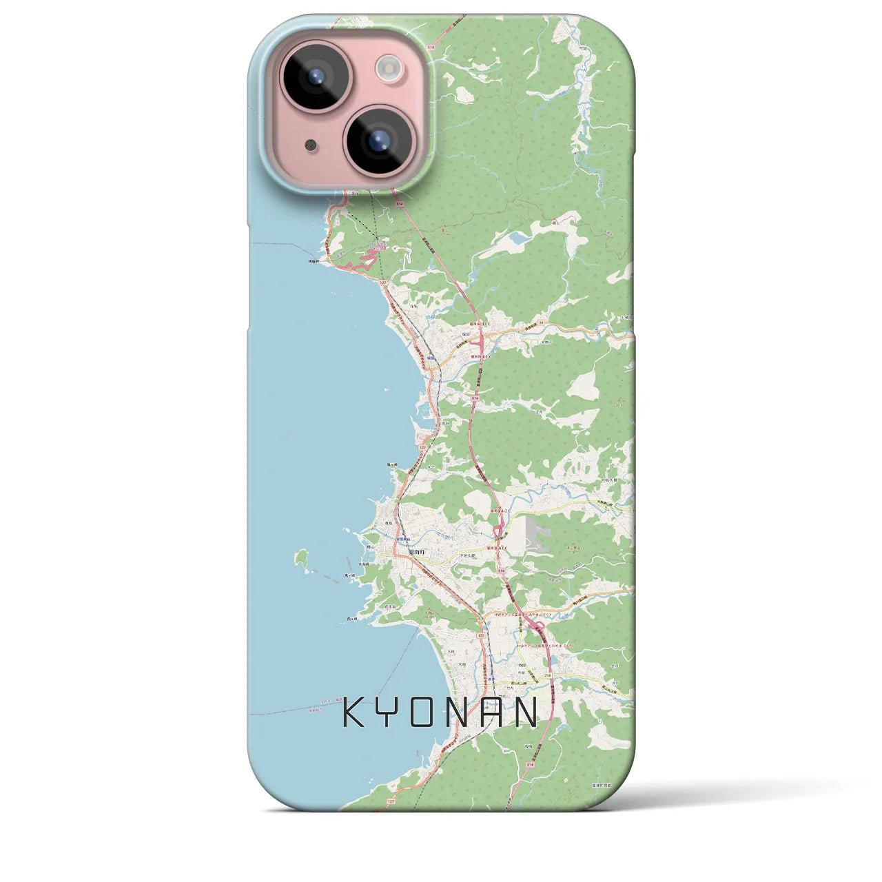 【鋸南(千葉県)】地図柄iPhoneケース(バックカバータイプ)