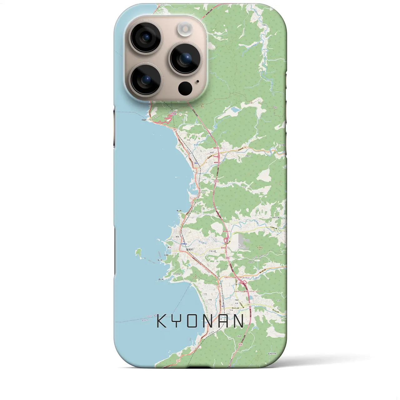 【鋸南(千葉県)】地図柄iPhoneケース(バックカバータイプ)